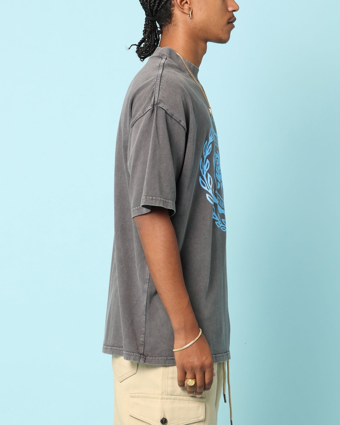 Carr√© Gorgeous Oversized T-Shirt Washed Charcoal
