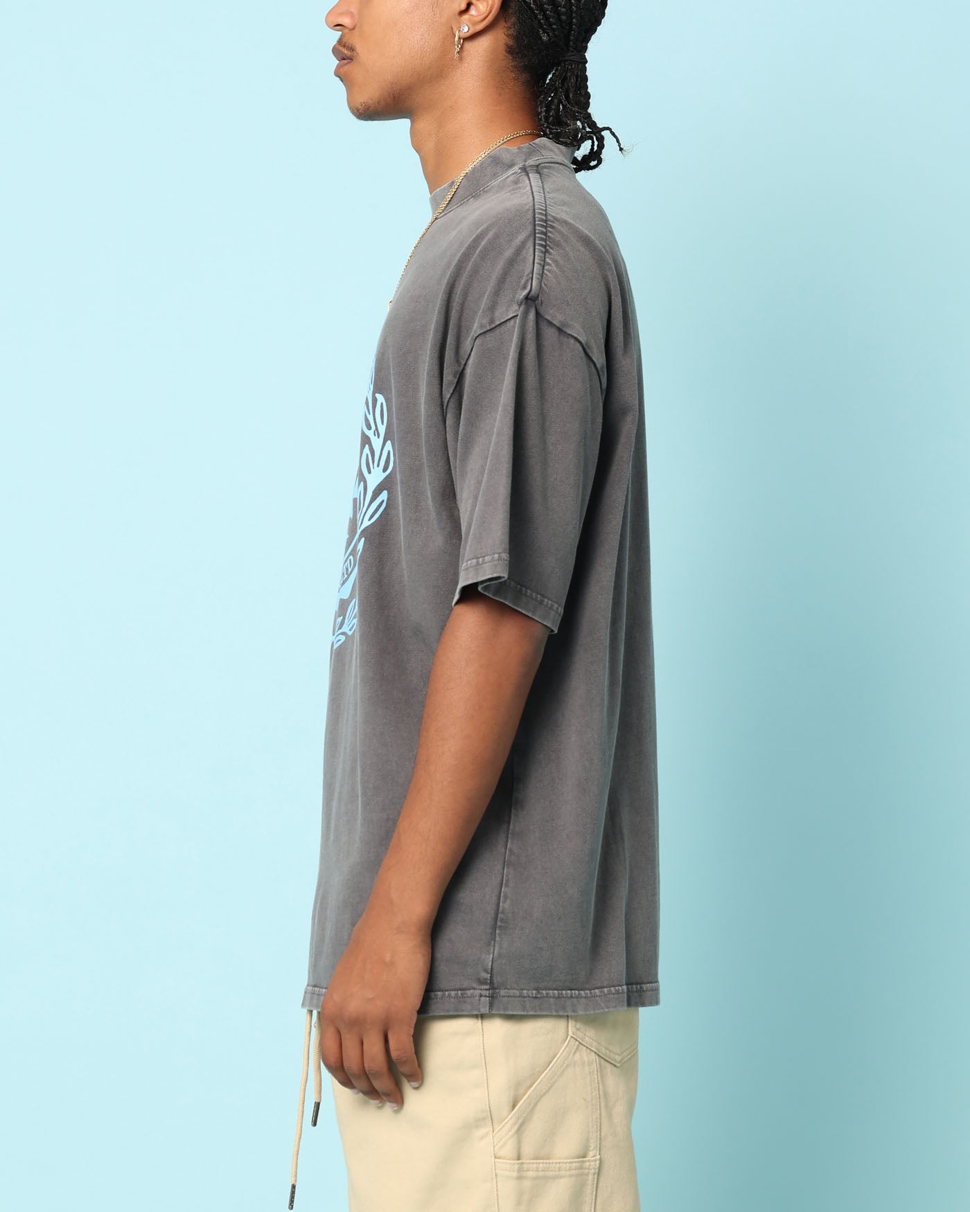 Carr√© Gorgeous Oversized T-Shirt Washed Charcoal