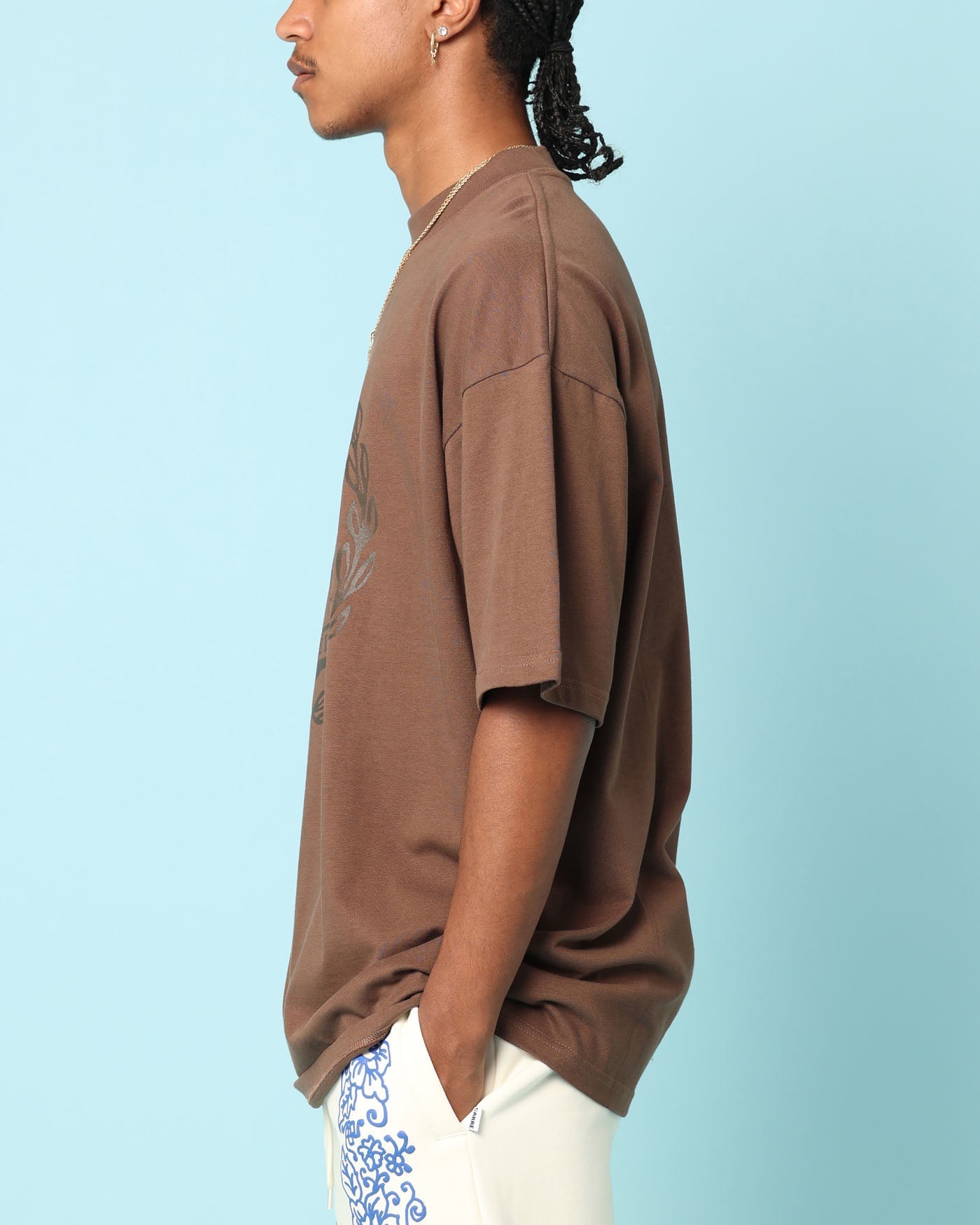 Carr√© Gorgeous Oversized T-Shirt Brown