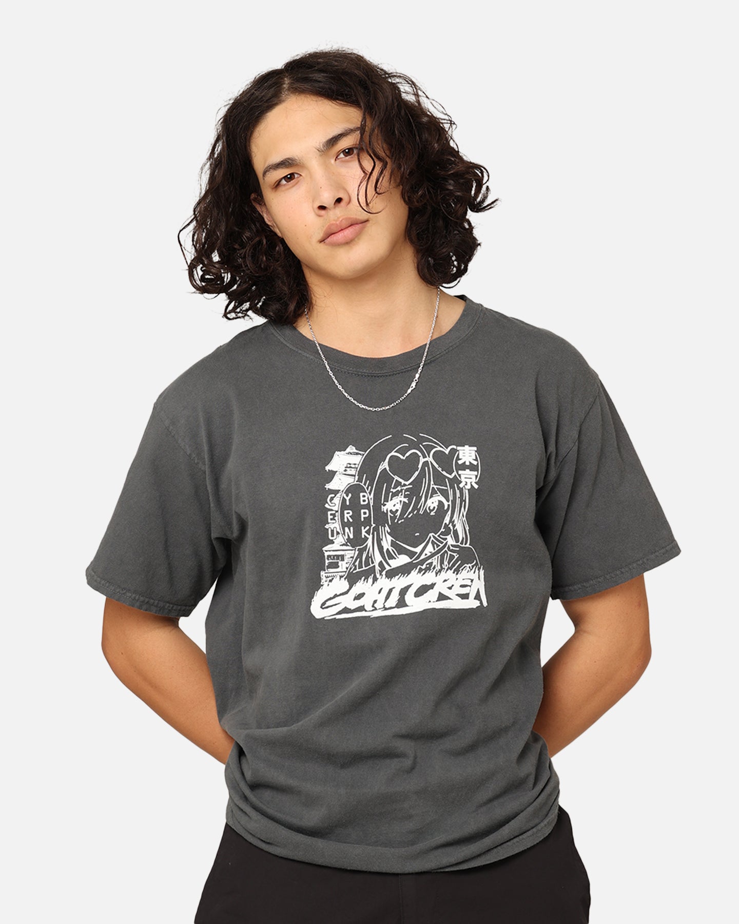 Goat Crew UWU Girl T-Shirt Off Black