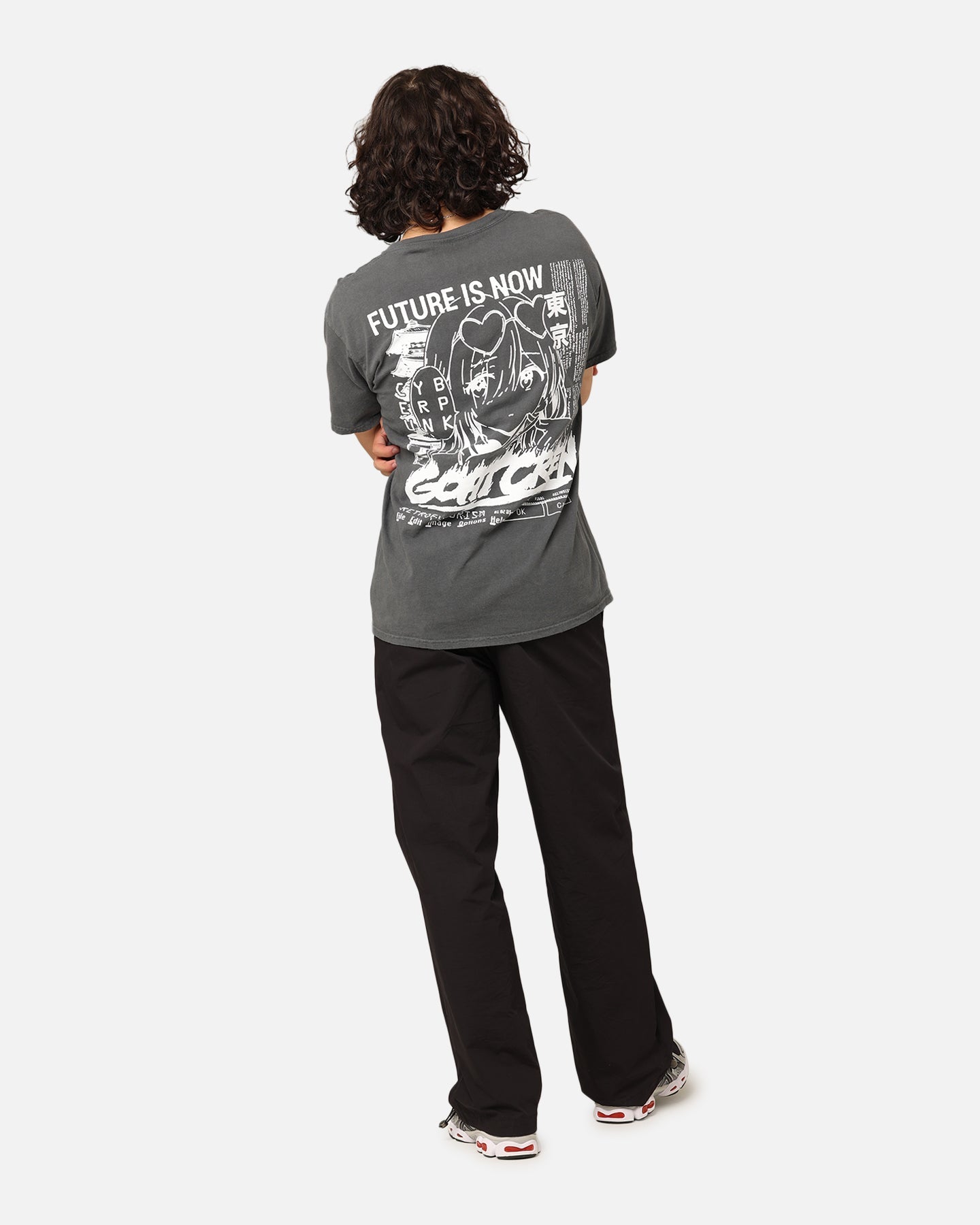Goat Crew UWU Girl T-Shirt Off Black