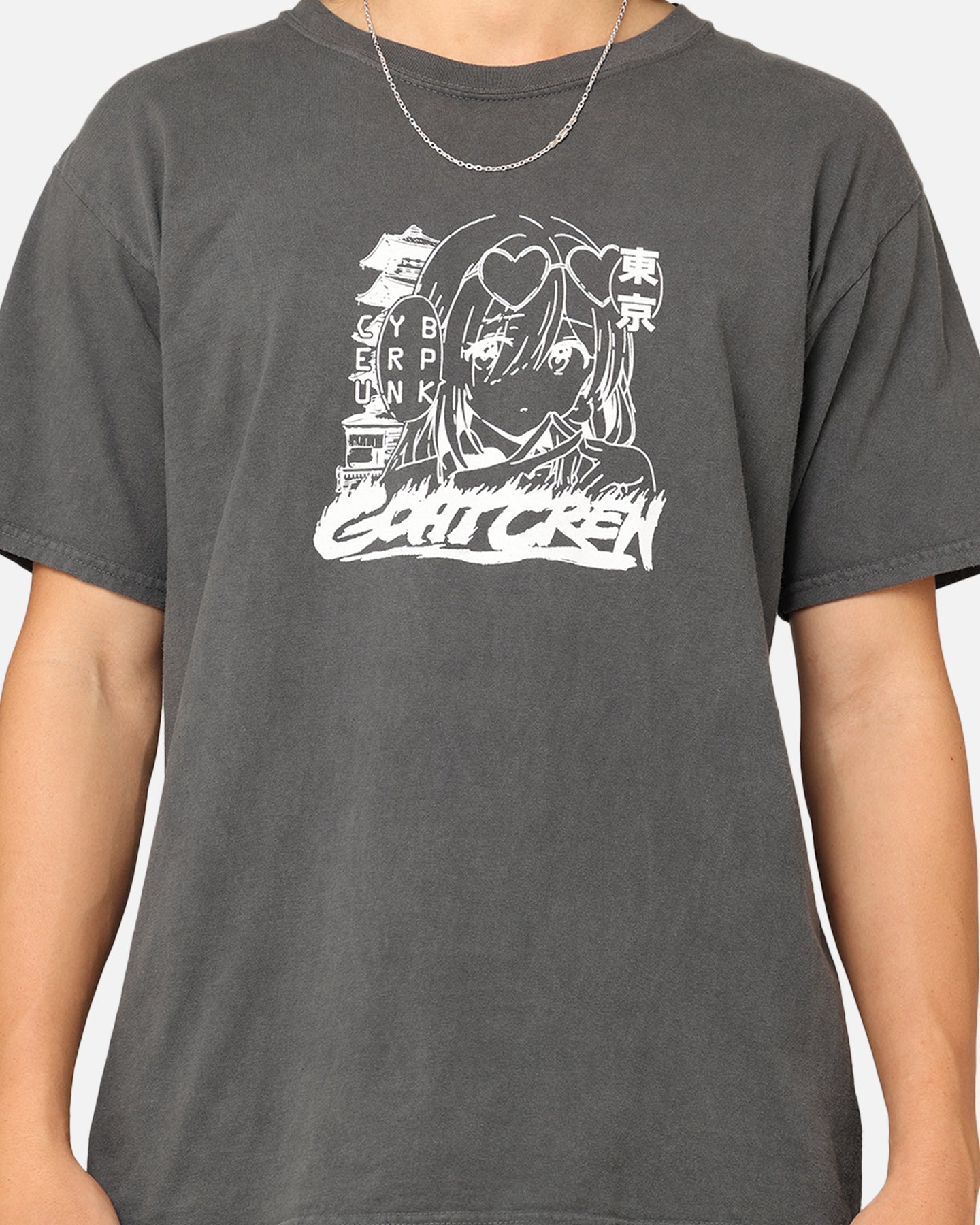 Goat Crew UWU Girl T-Shirt Off Black