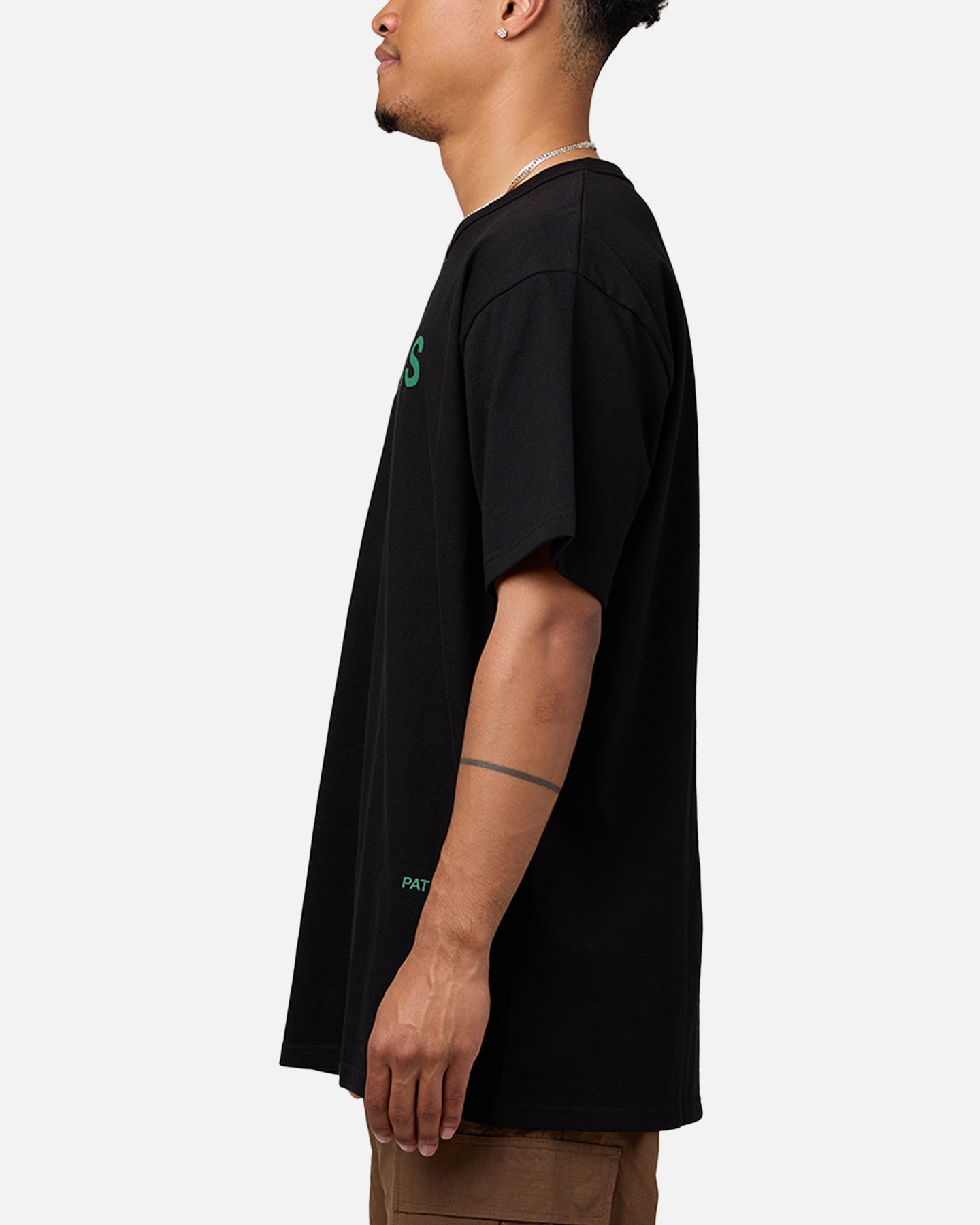 Daniel Patrick Surplus Logo T-Shirt Black/Hunter Green