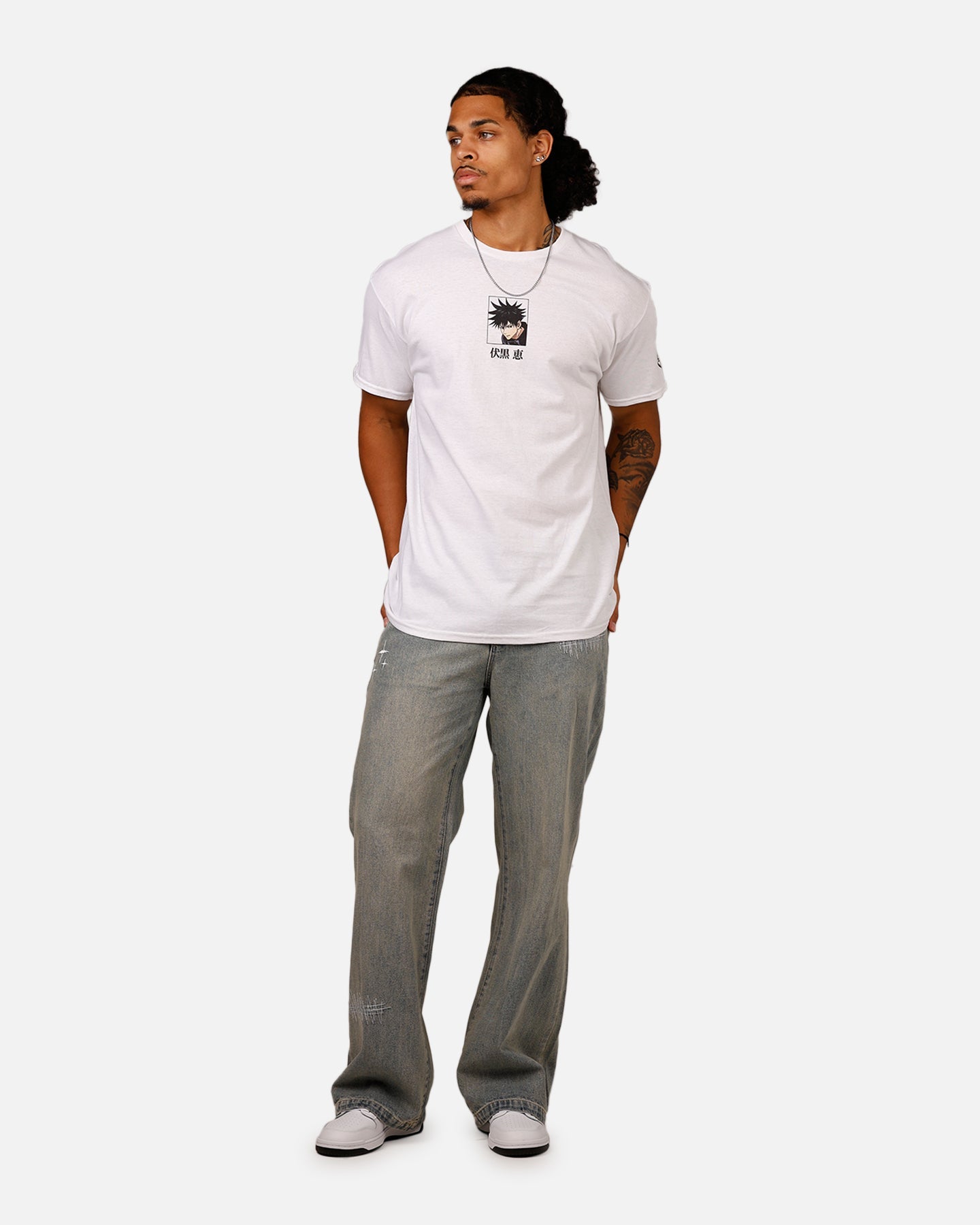 Goat Crew X Jujutsu Kaisen Fushiguro T-Shirt White