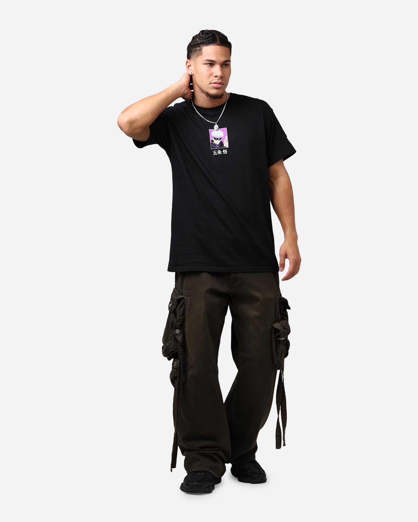 Goat Crew X  jujutsu kaisen Gojo T-Shirt Black