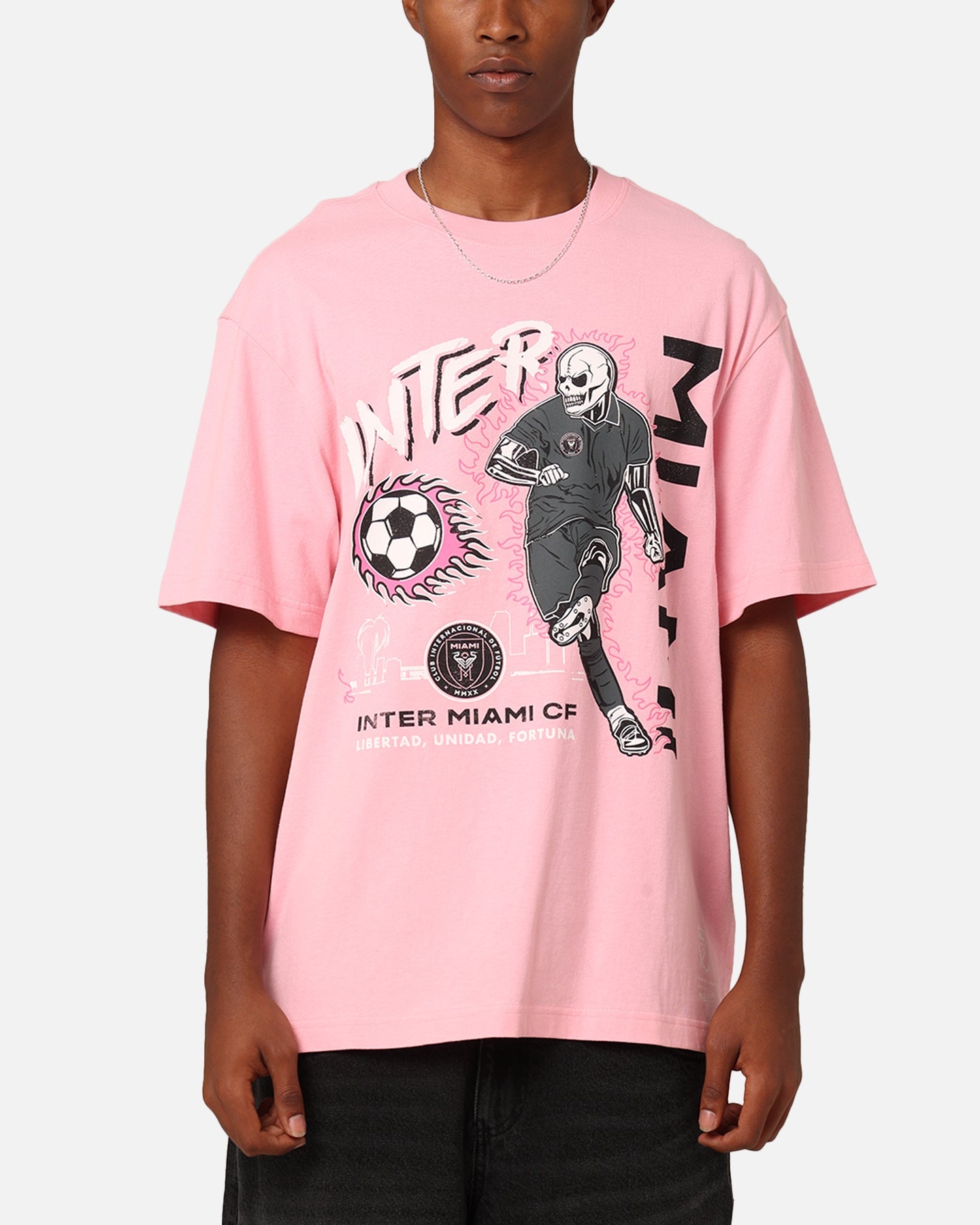 Mitchell & Ness Inter Miami CF Flame 2.0 T-Shirt Light Pink