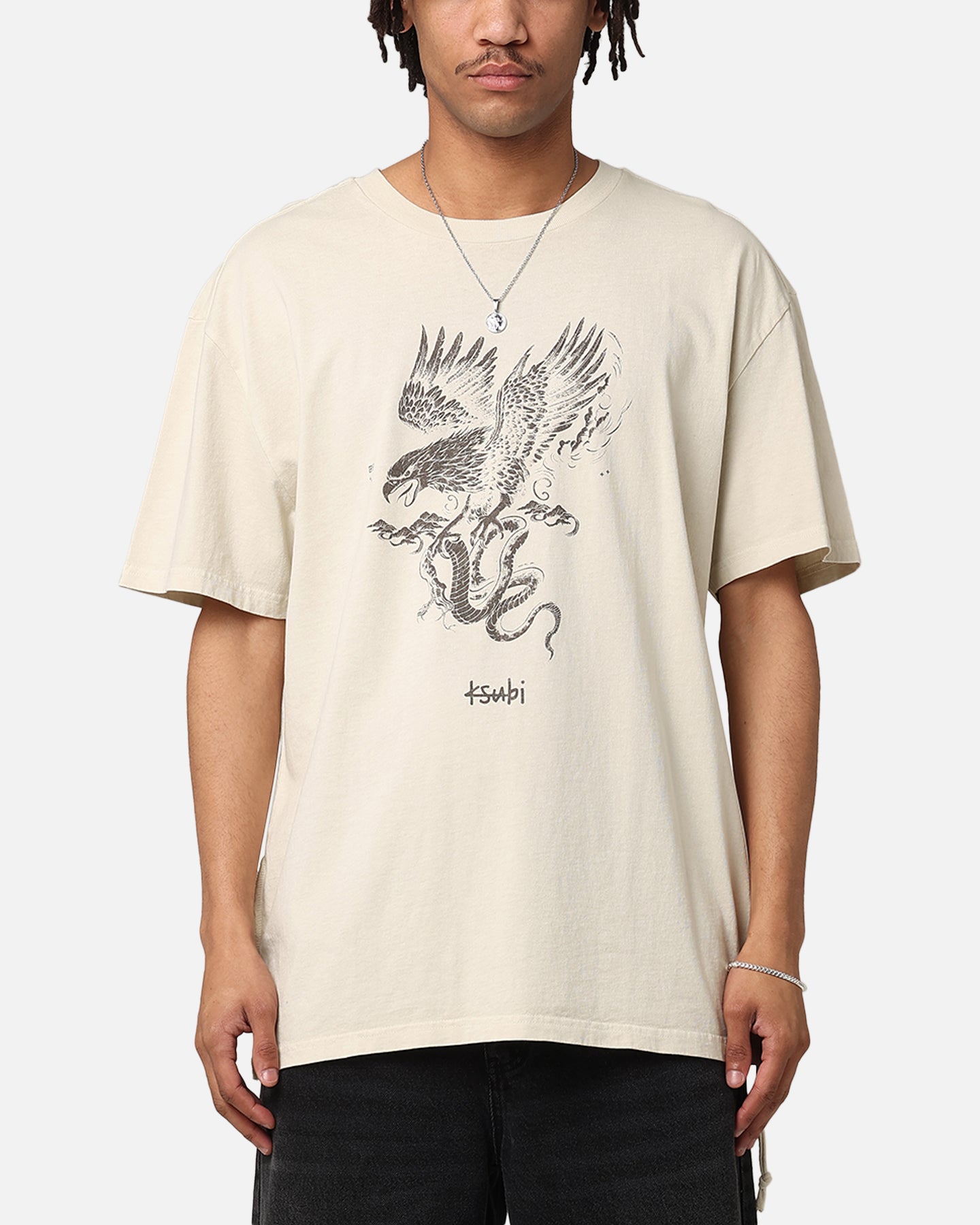 Ksubi Target Biggie Cyclone T-Shirt Tan