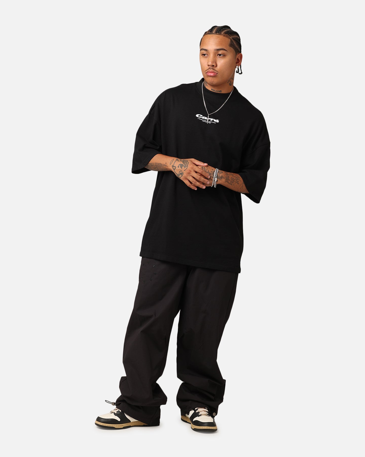 Carr√© Blasted Oversized T-Shirt Black
