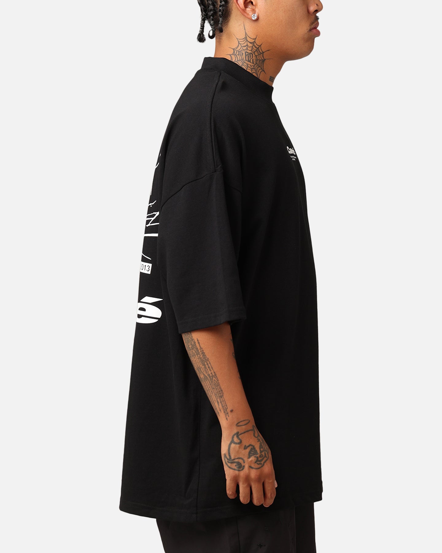 Carr√© Blasted Oversized T-Shirt Black