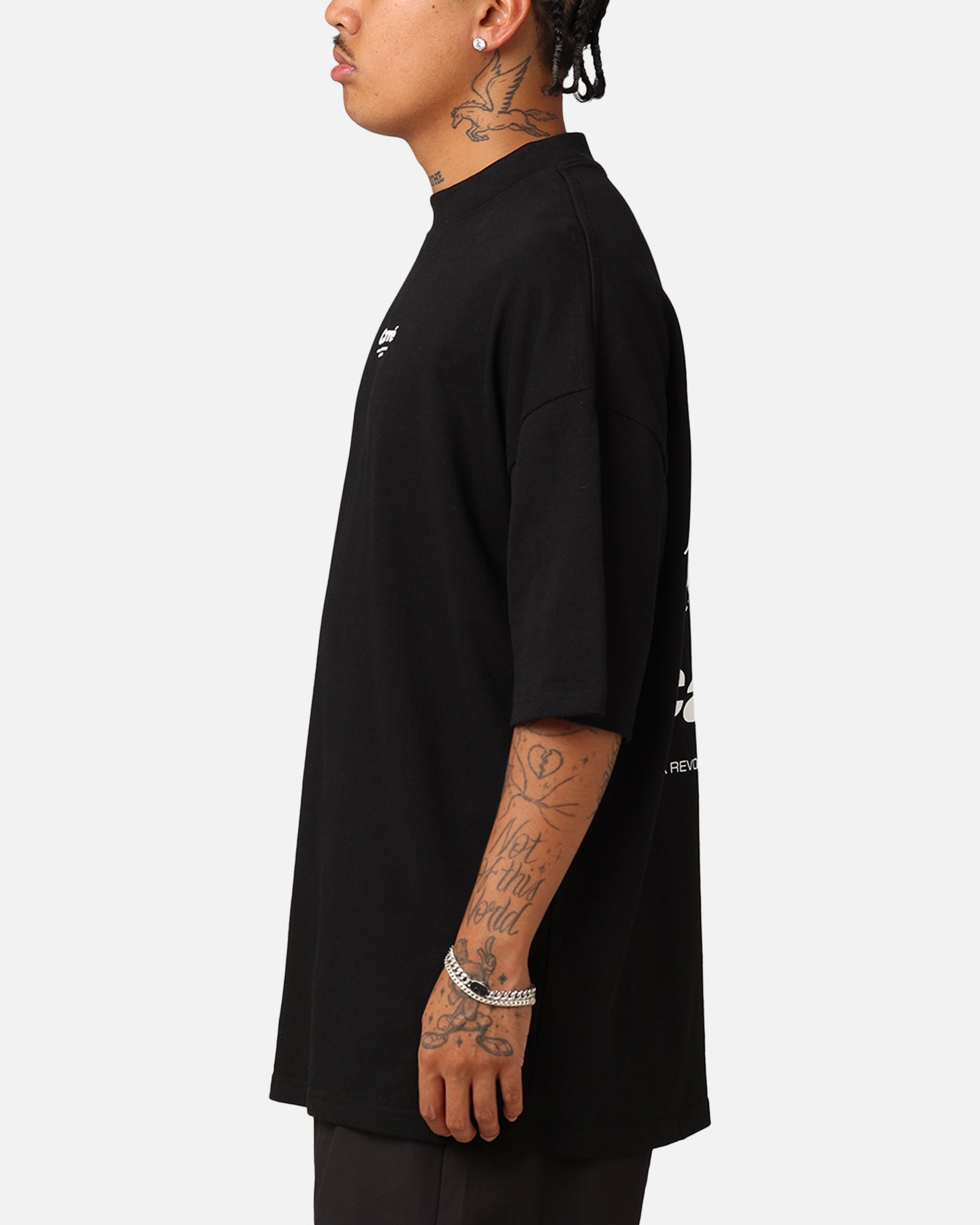 Carr√© Blasted Oversized T-Shirt Black