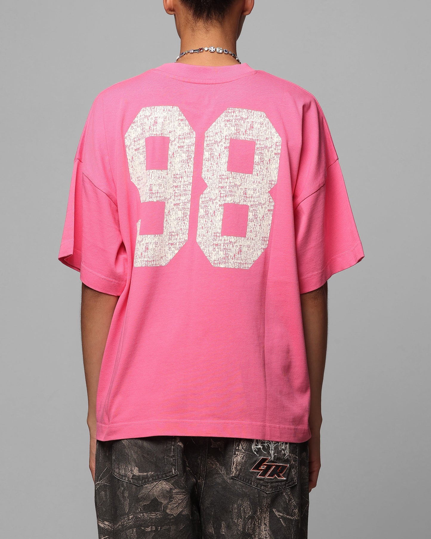 Loiter Human Box T-Shirt Pink Style001