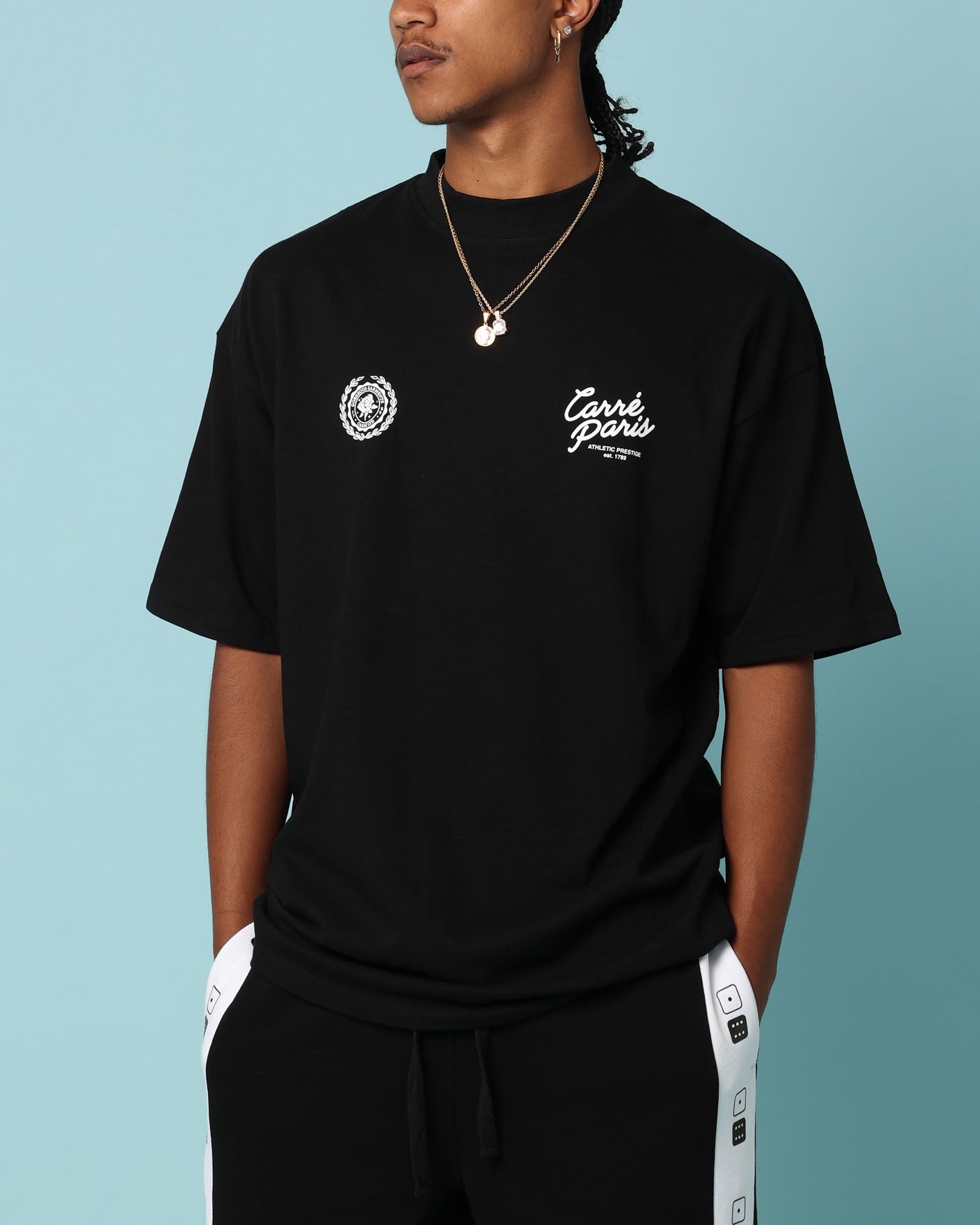 Carr√© Gorgeous Script Oversized T-Shirt Black