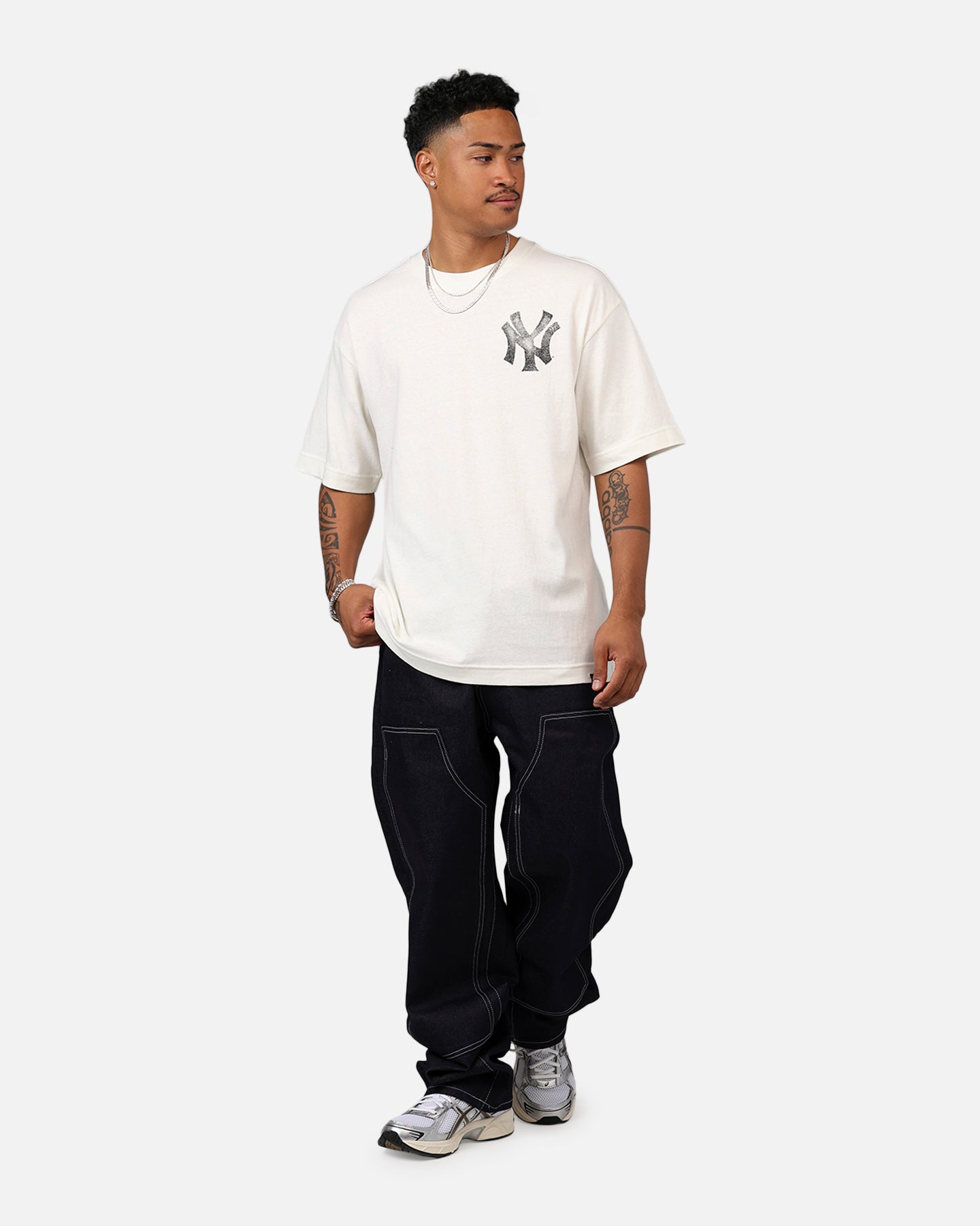 47 Brand New York Yankees 'MLB Trophy Case' Premium T-Shirt Sandstone