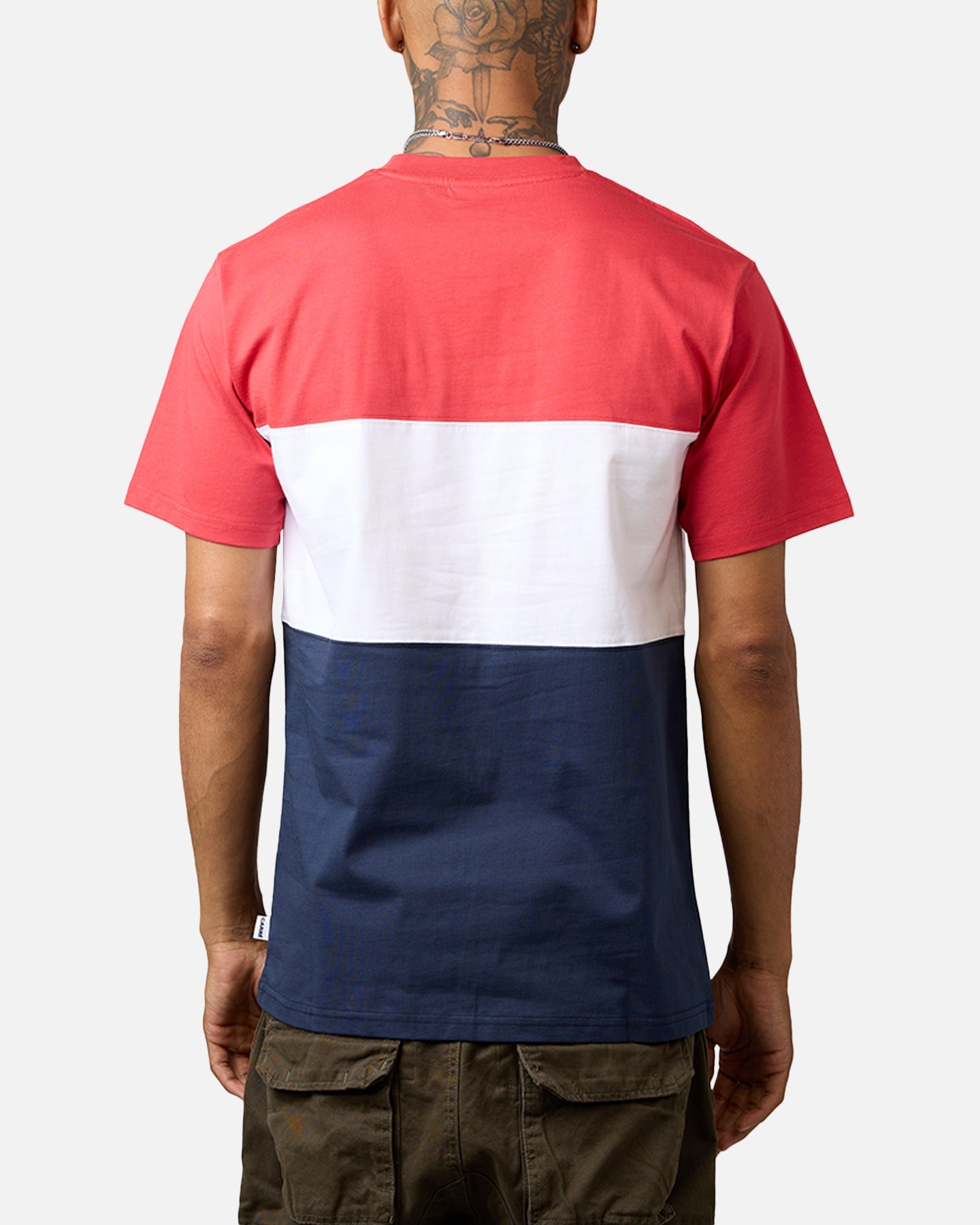 Carre Established Panel T-Shirt Red/Navy/White