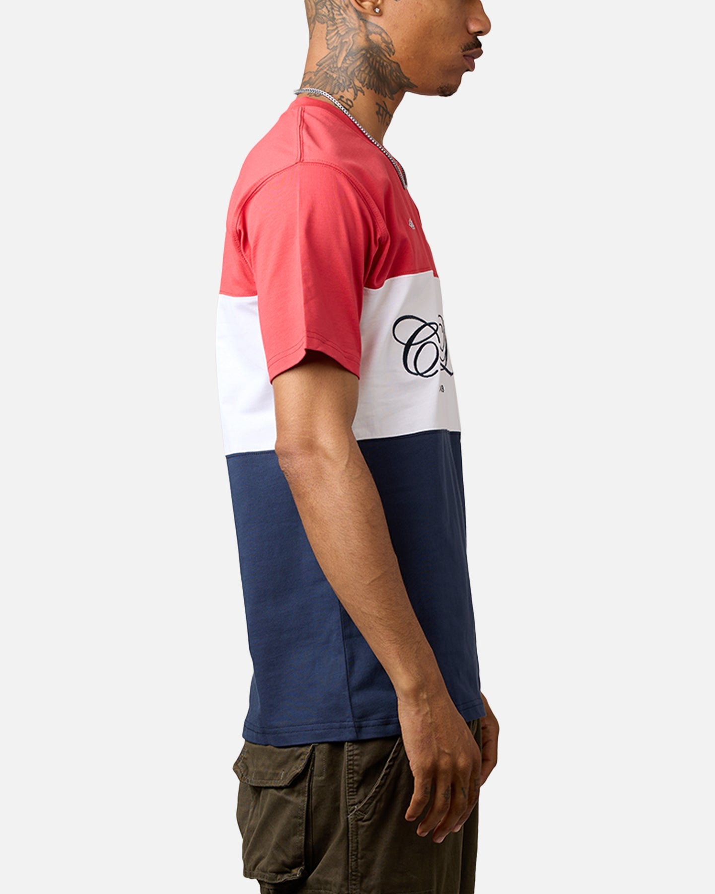 Carre Established Panel T-Shirt Red/Navy/White