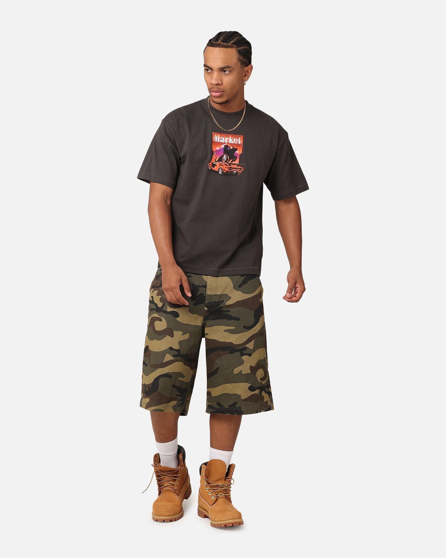 Market Bullrider T-Shirt Washed Black