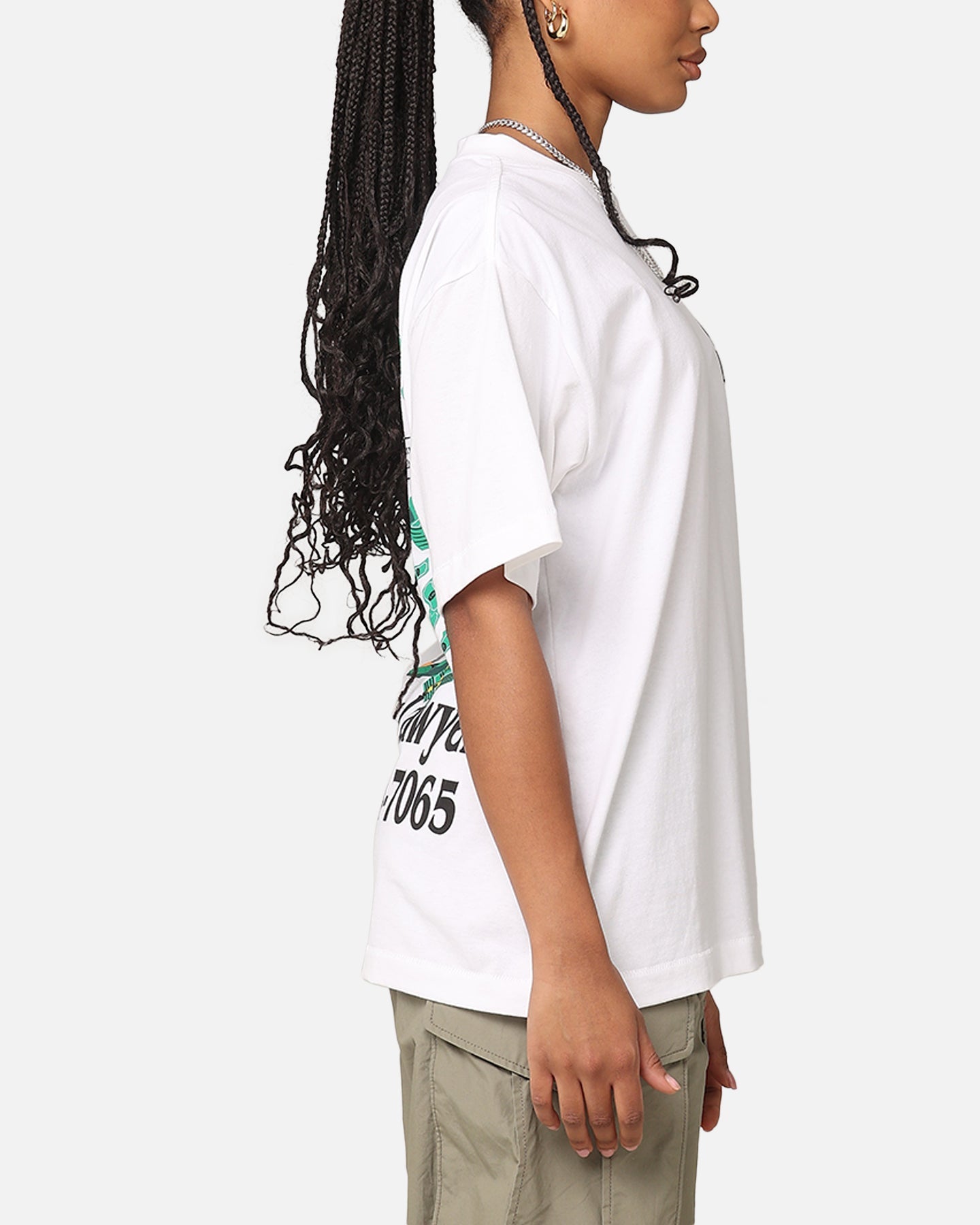 Market Slip And Fall T-Shirt White Style001