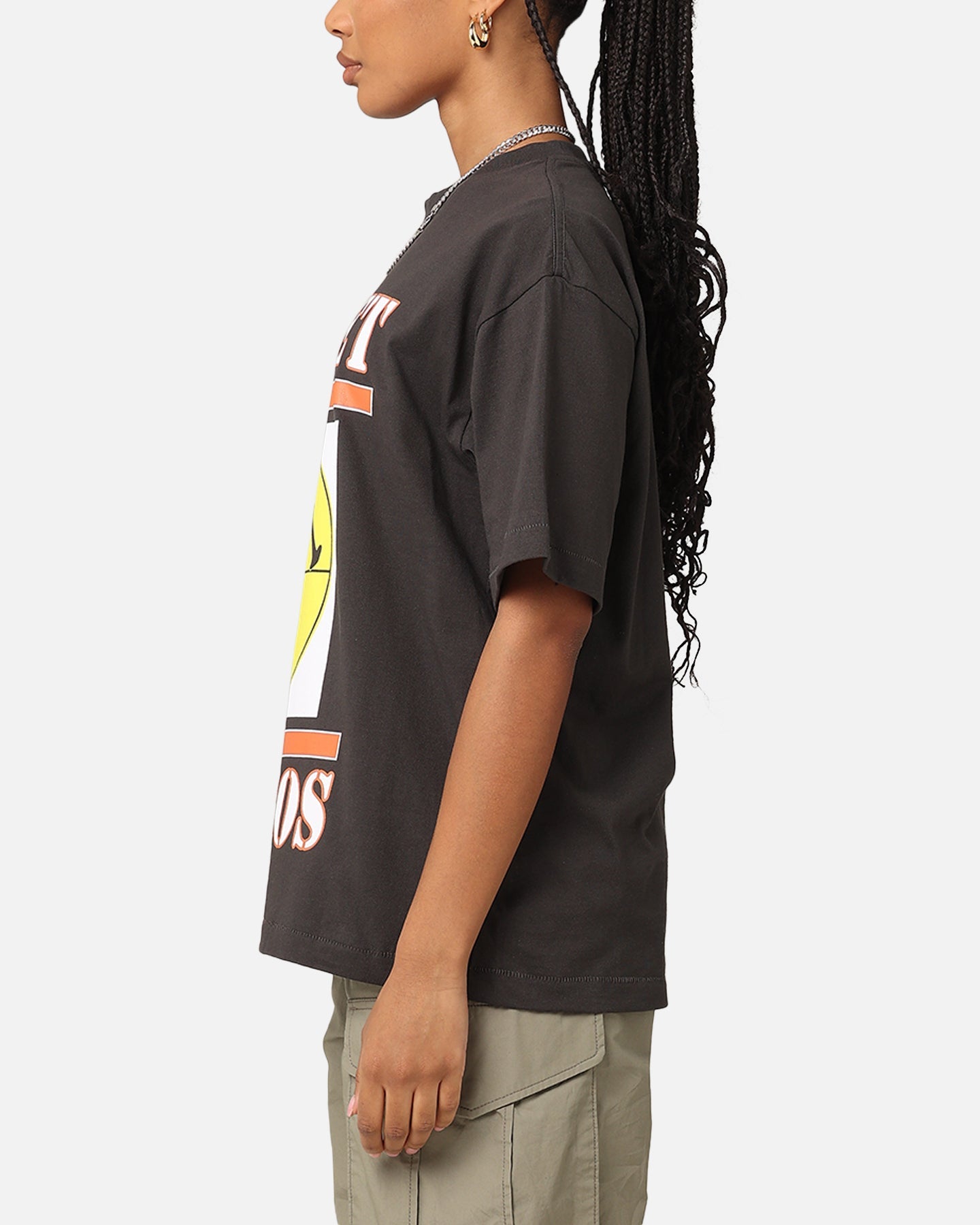 Market X Smiley Focus T-Shirt Washed Black Style001
