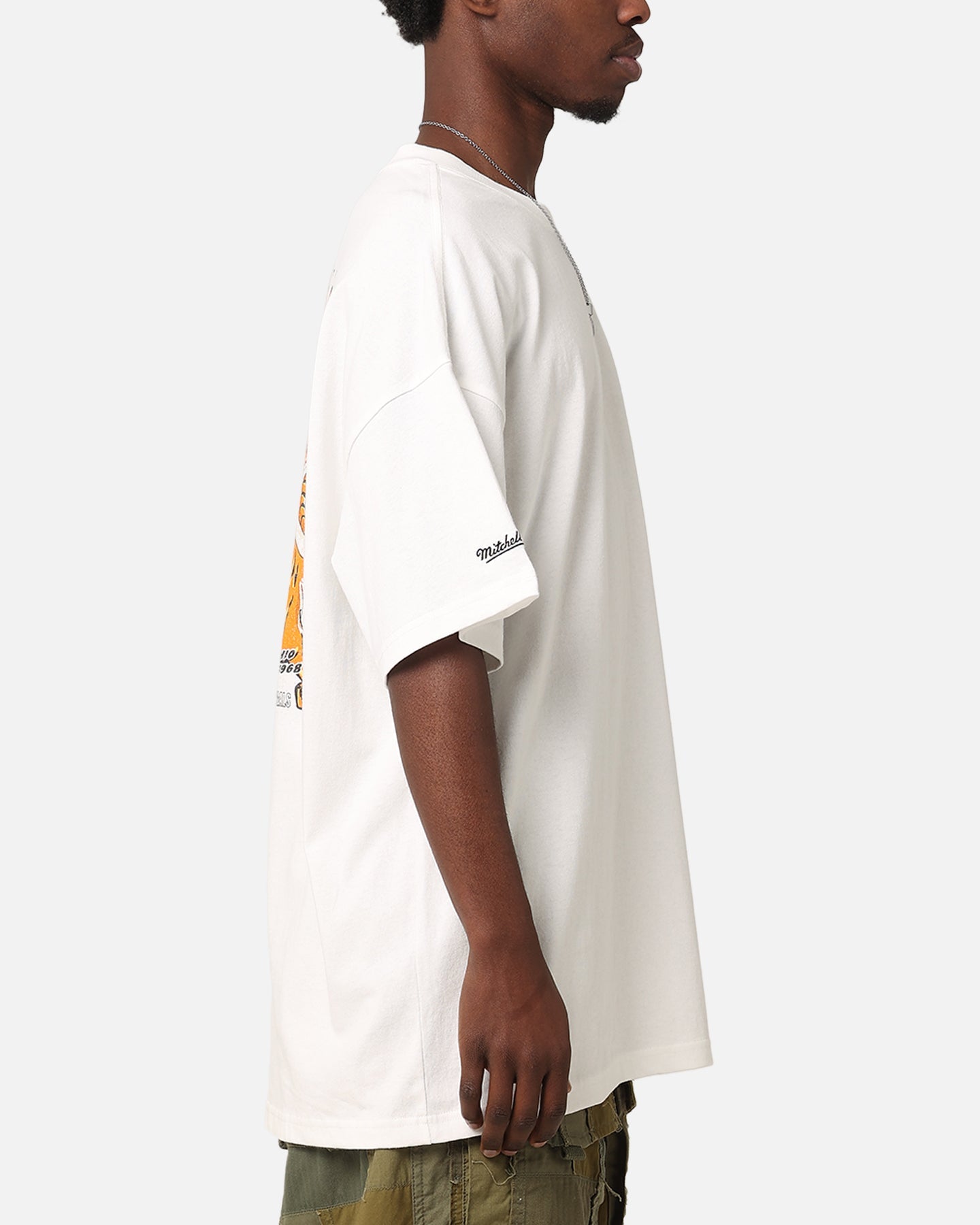 Mitchell & Ness Cincinnati Bengals 'Alter Ego' Flames T-Shirt Vintage White