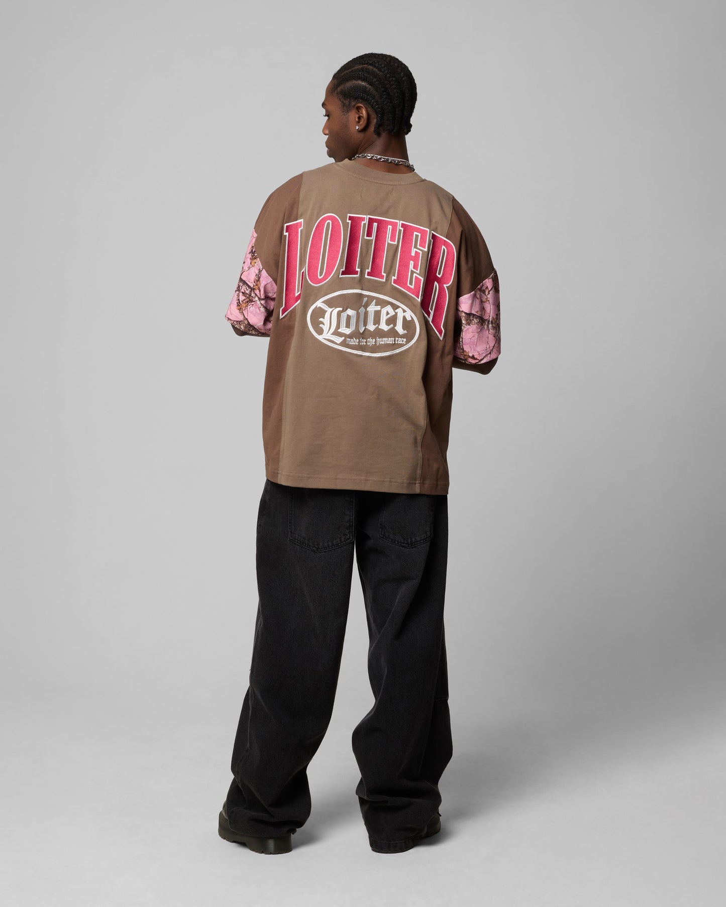 Loiter Splinter T-Shirt Pink Camo
