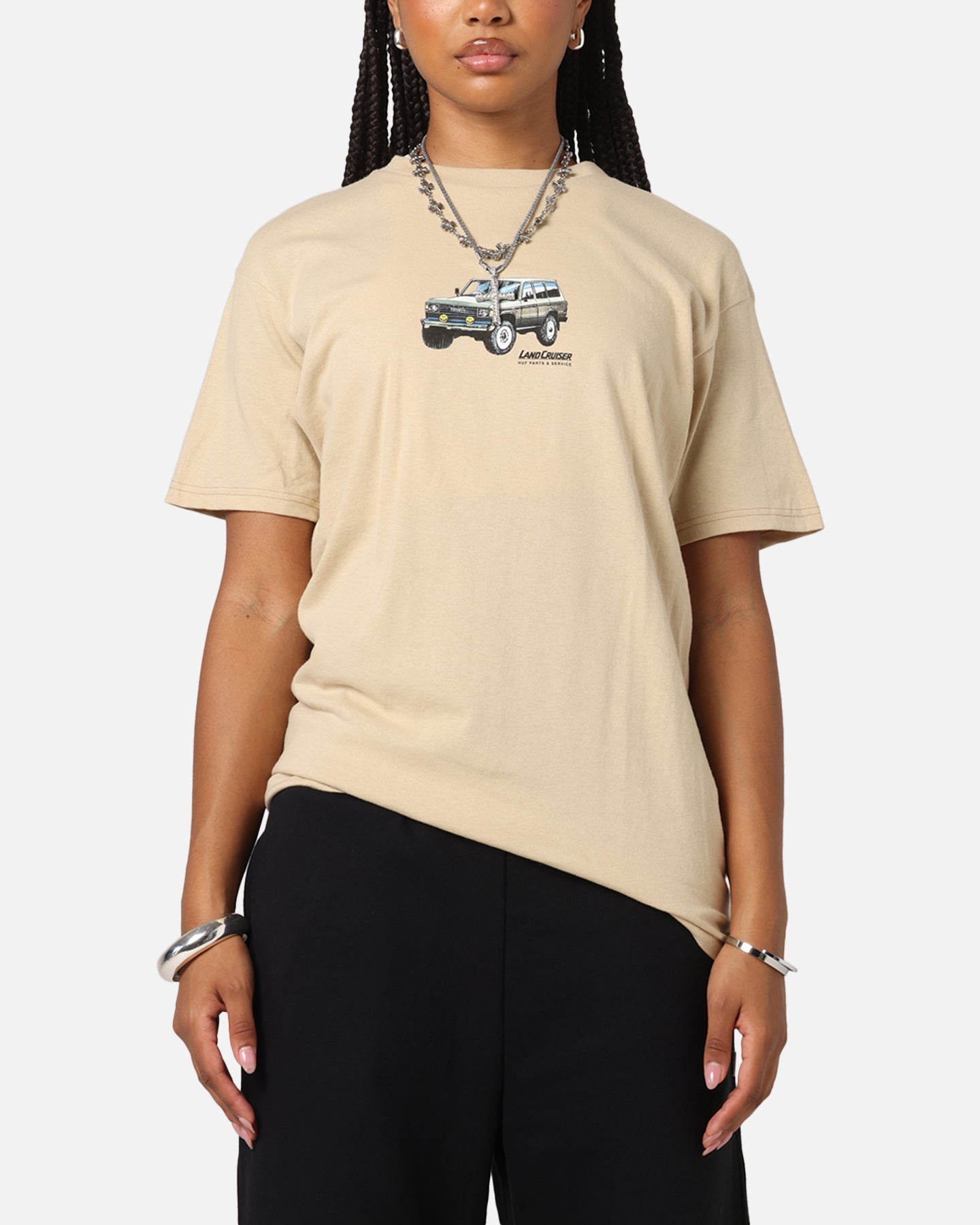 Huf X Toyota Rosetta T-Shirt Sand Style001