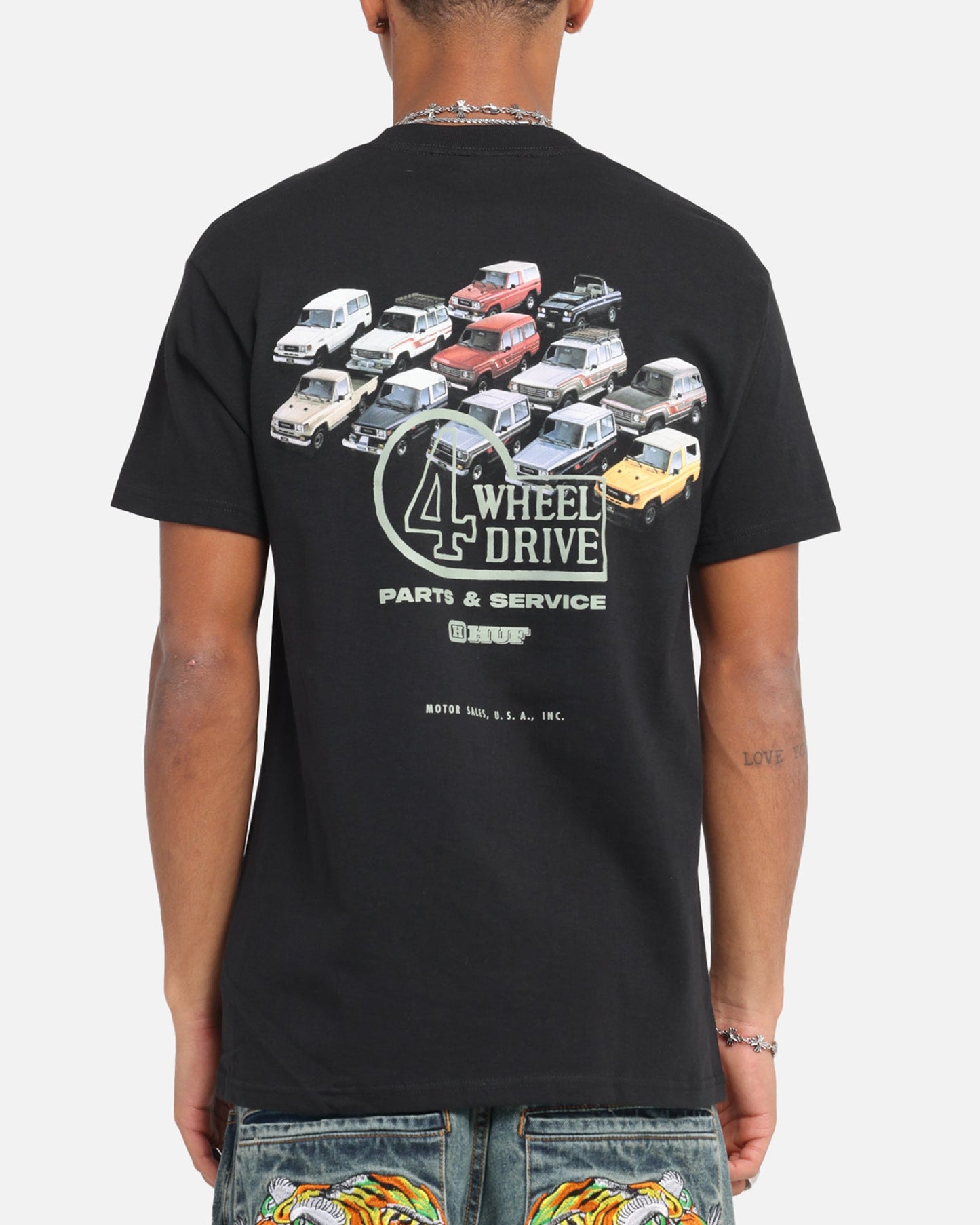 Huf X Toyota Timeline T-Shirt Black/White