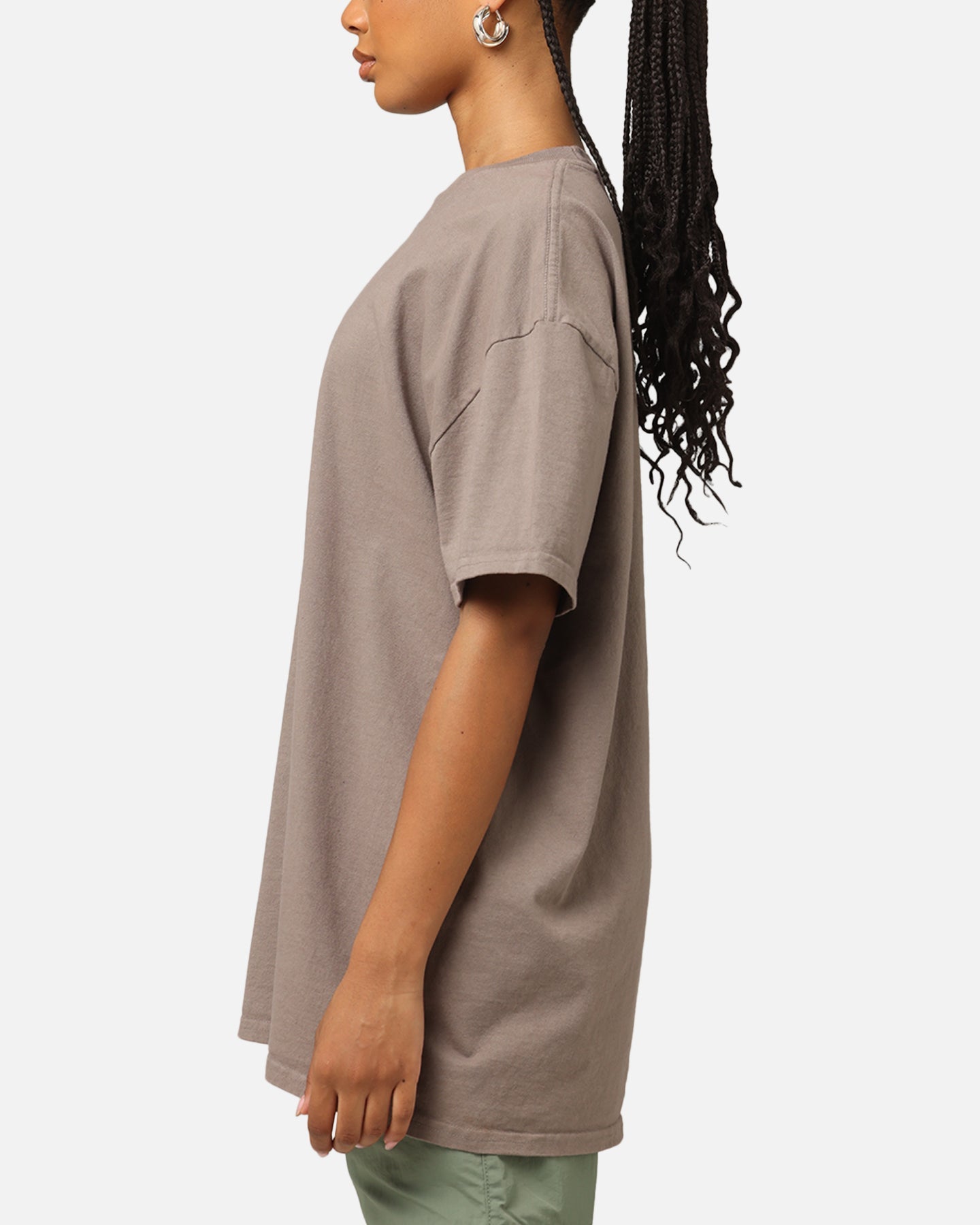 Carre Crested T-Shirt Dark Brown Style001