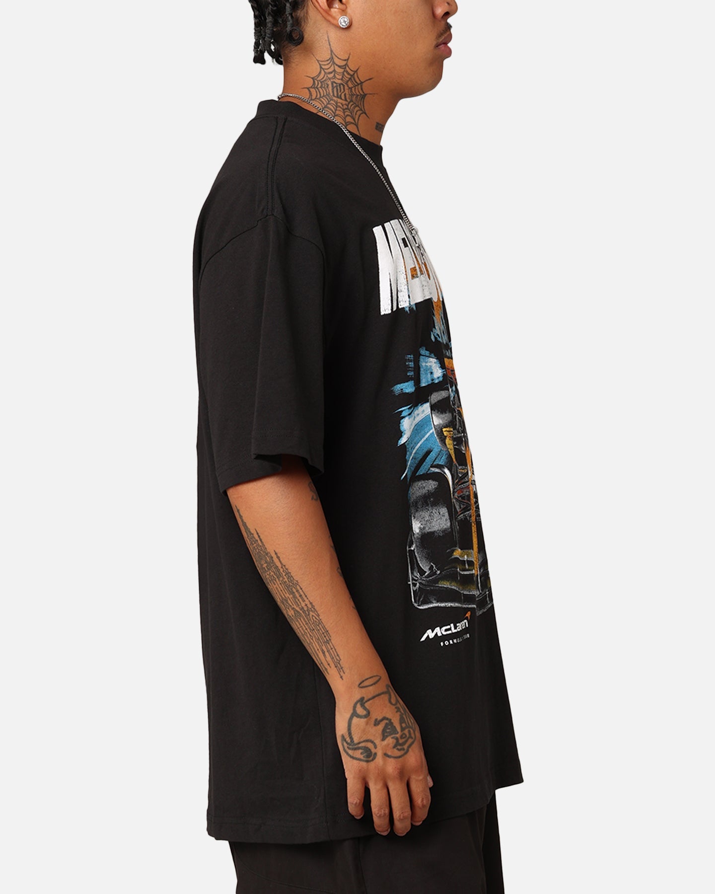 Mitchell & Ness X McLaren Lando Norris #4 Track T-Shirt Faded Black