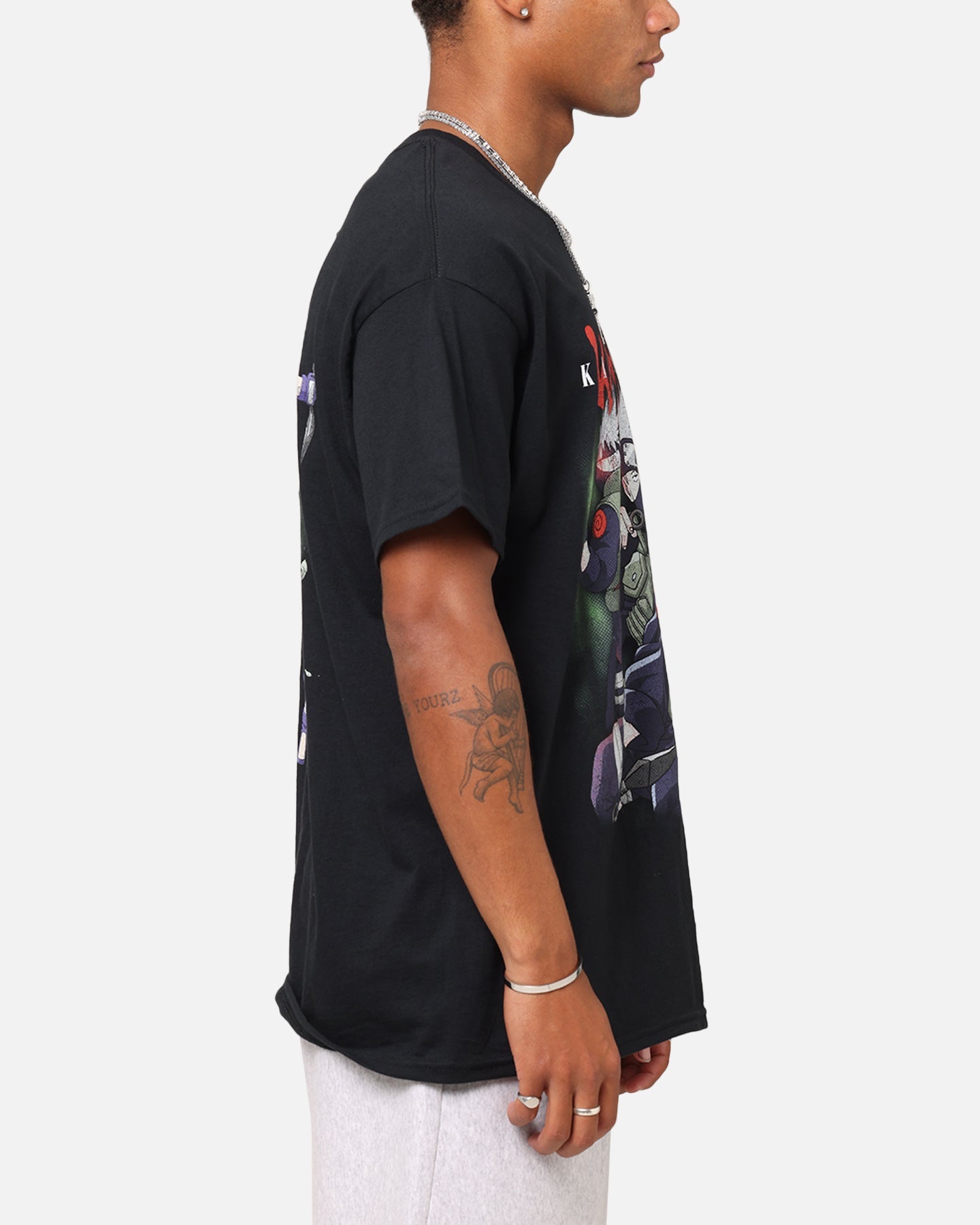 Goat Crew X Naruto Kakashi Vintage T-Shirt Black
