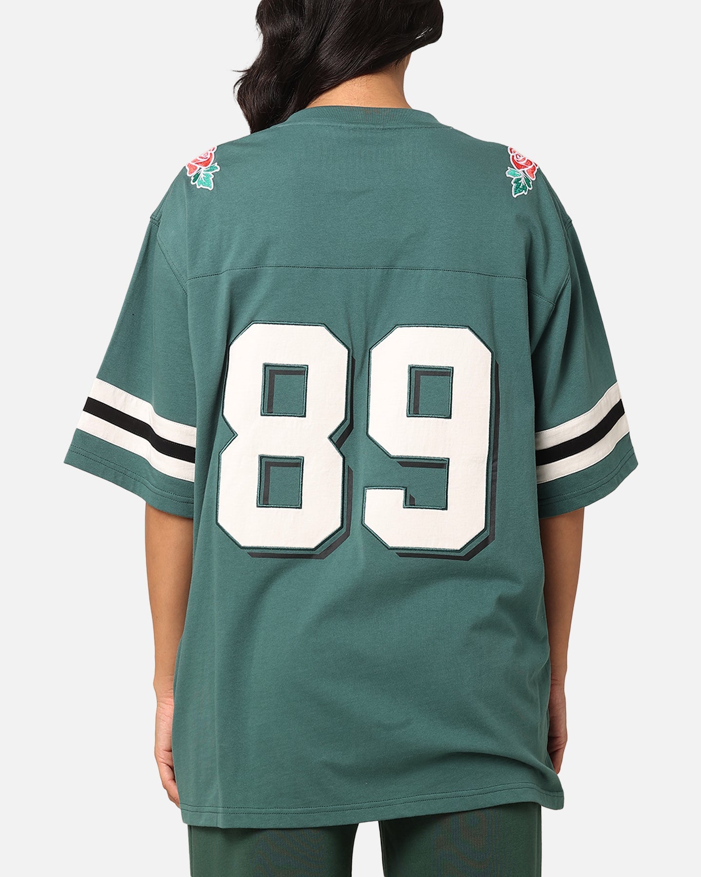 Carre Rose Bowl Football T-Shirt Green Style001