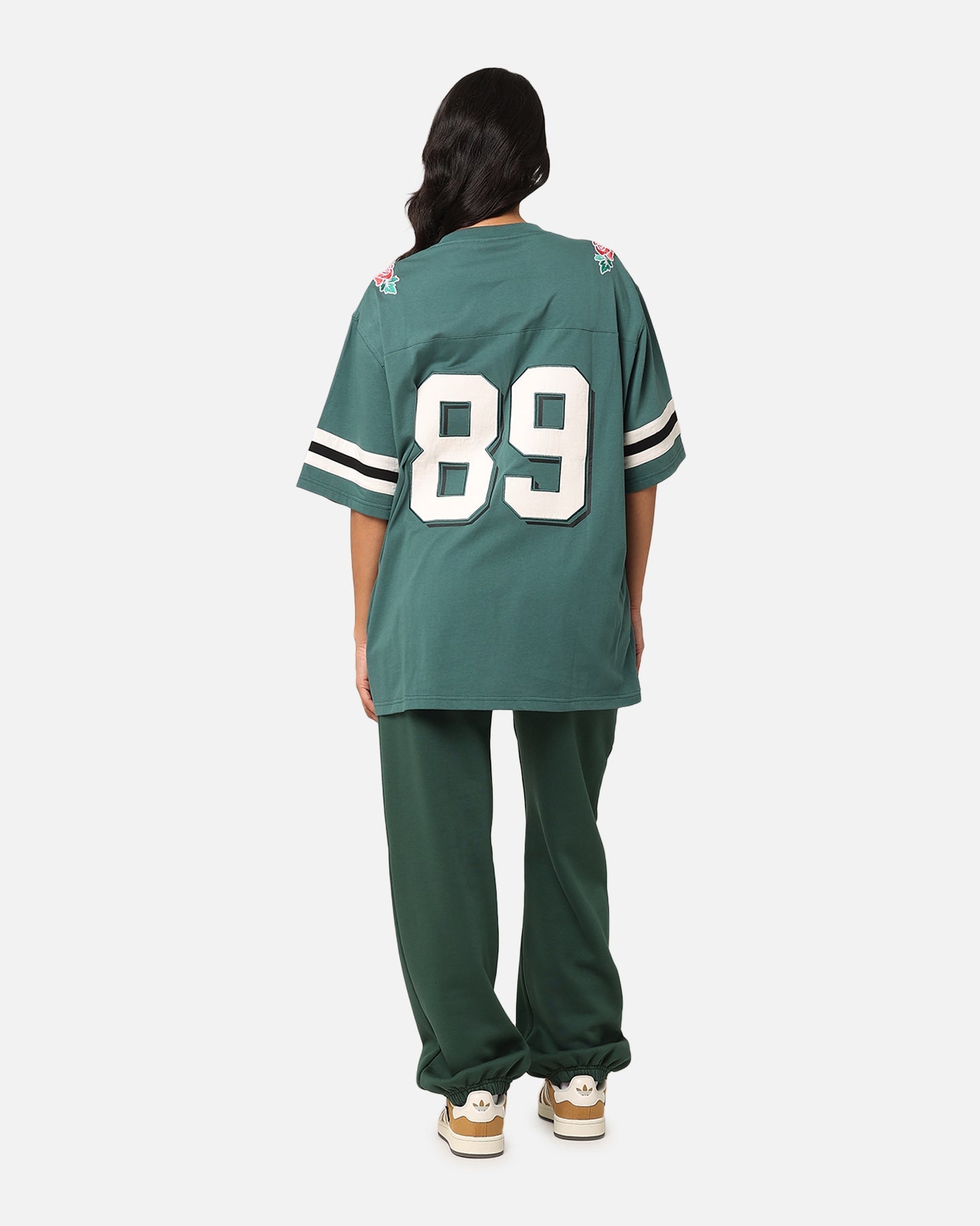 Carre Rose Bowl Football T-Shirt Green Style001