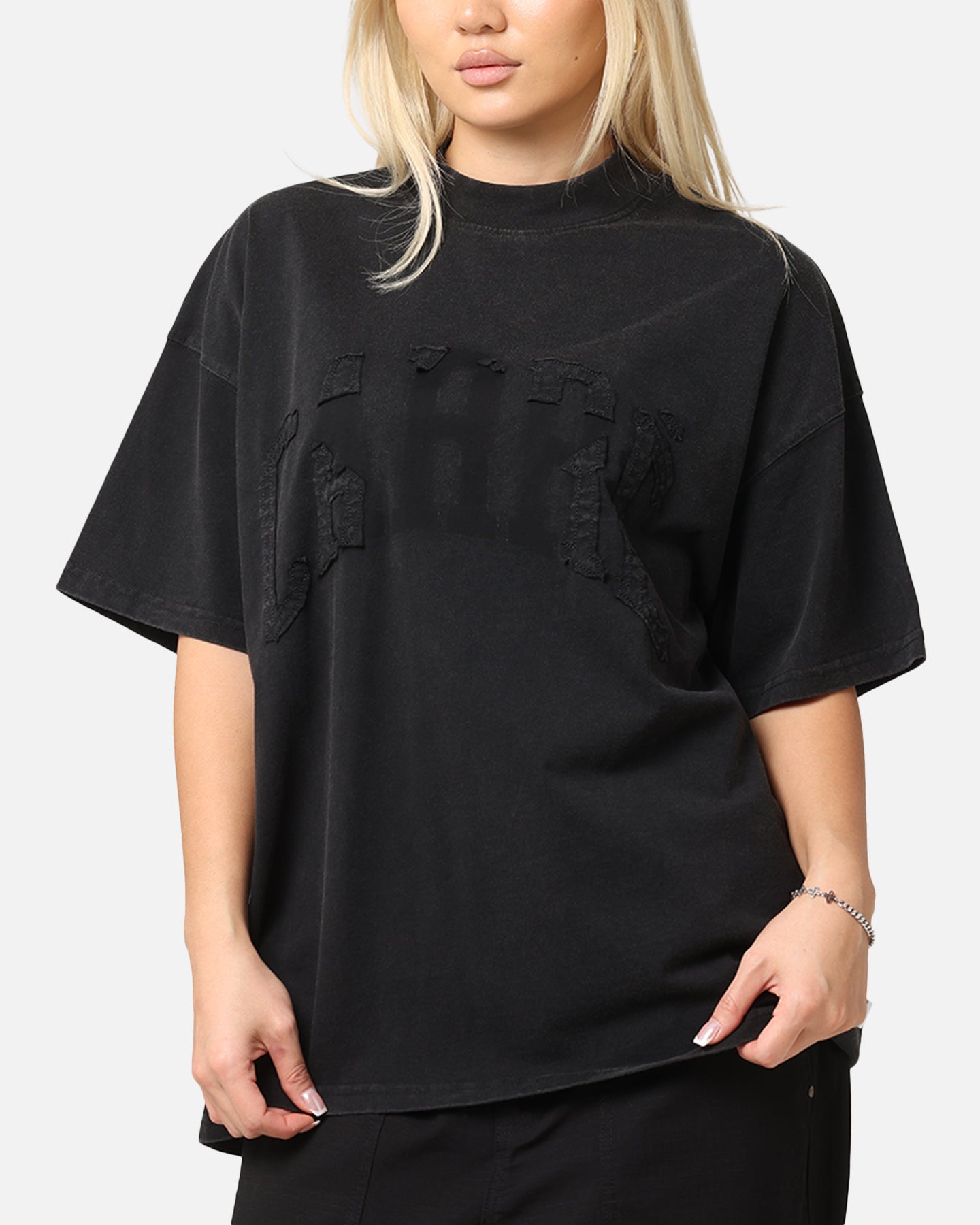 Carre Con-Star Oversized T-Shirt Washed Black Style001