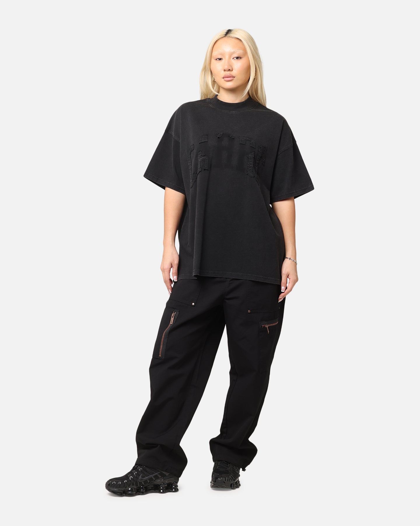 Carre Con-Star Oversized T-Shirt Washed Black Style001