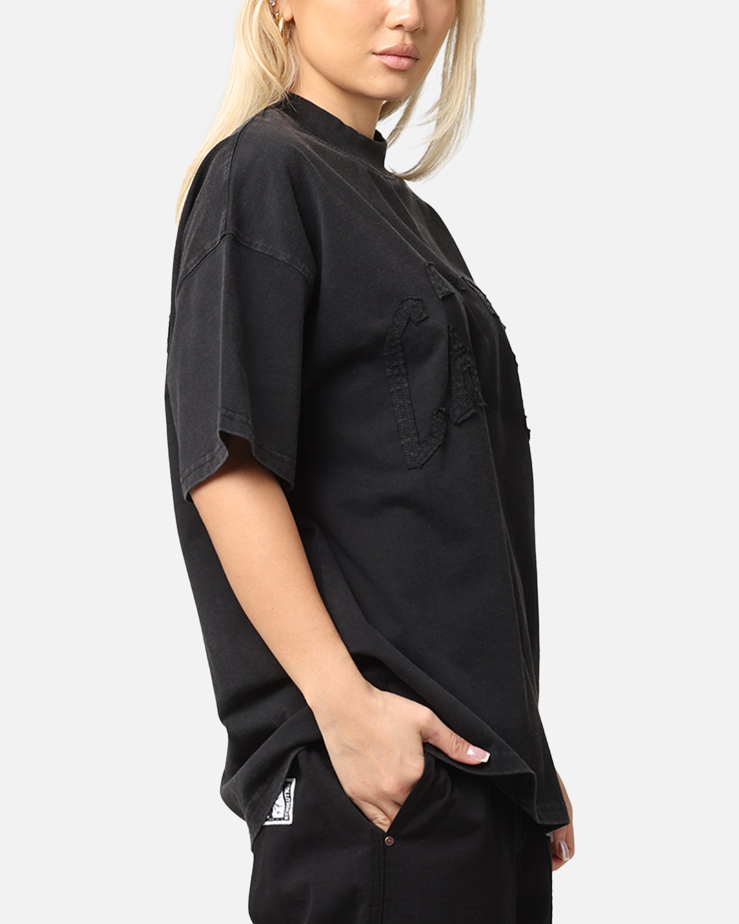 Carre Con-Star Oversized T-Shirt Washed Black Style001