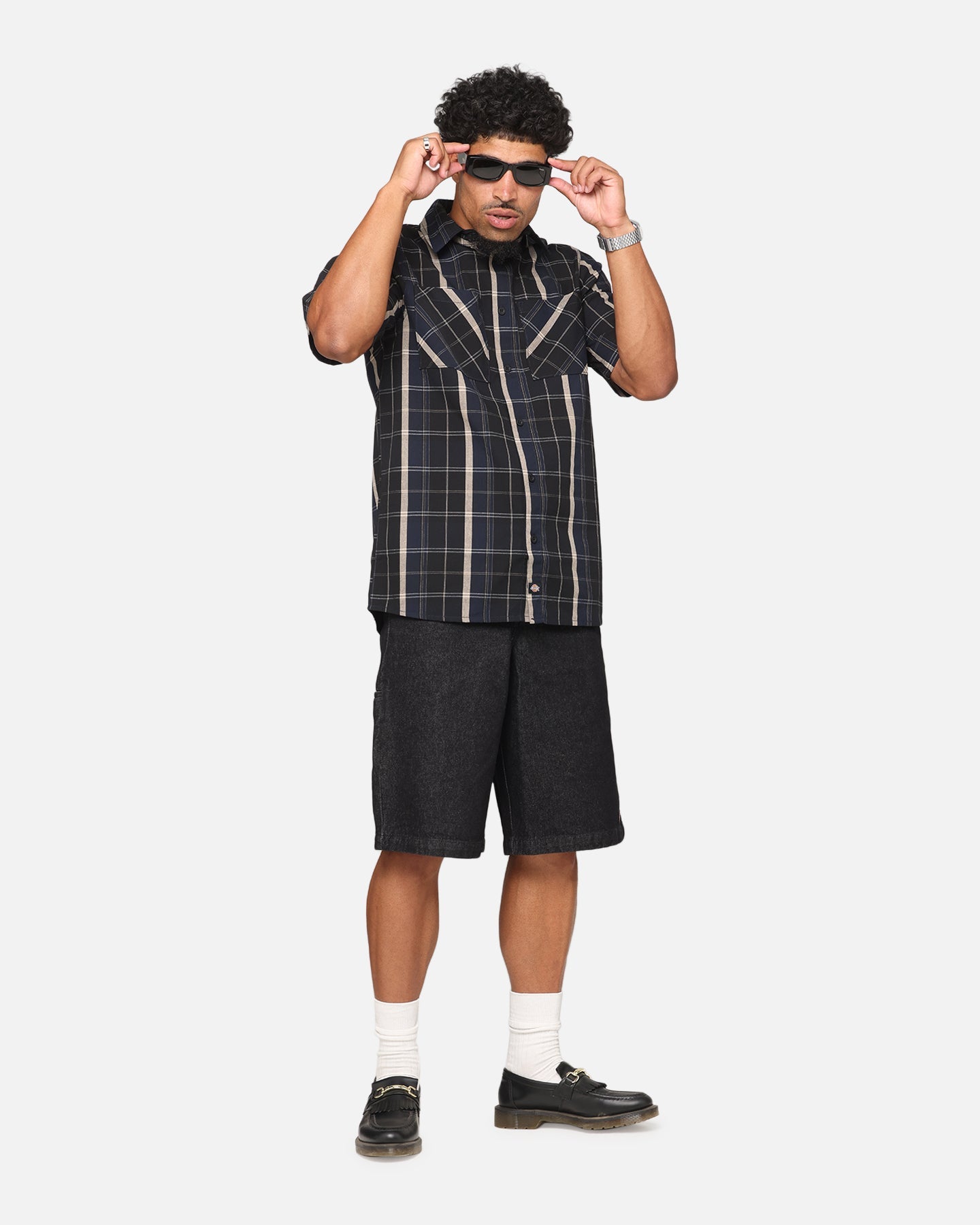 Dickies Best N West Button Up Shirt Black