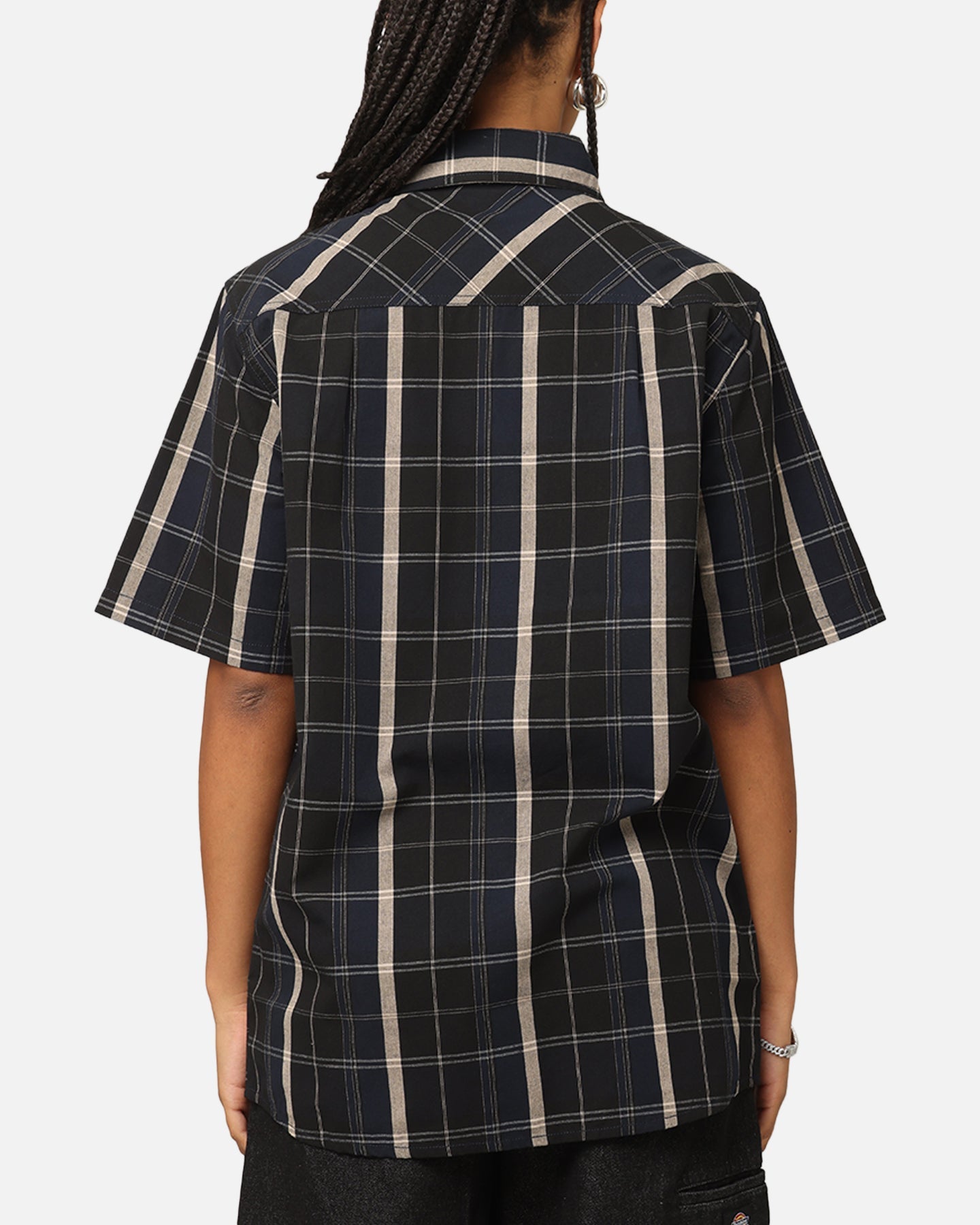 Dickies Best N West Button Up Shirt Black Style001