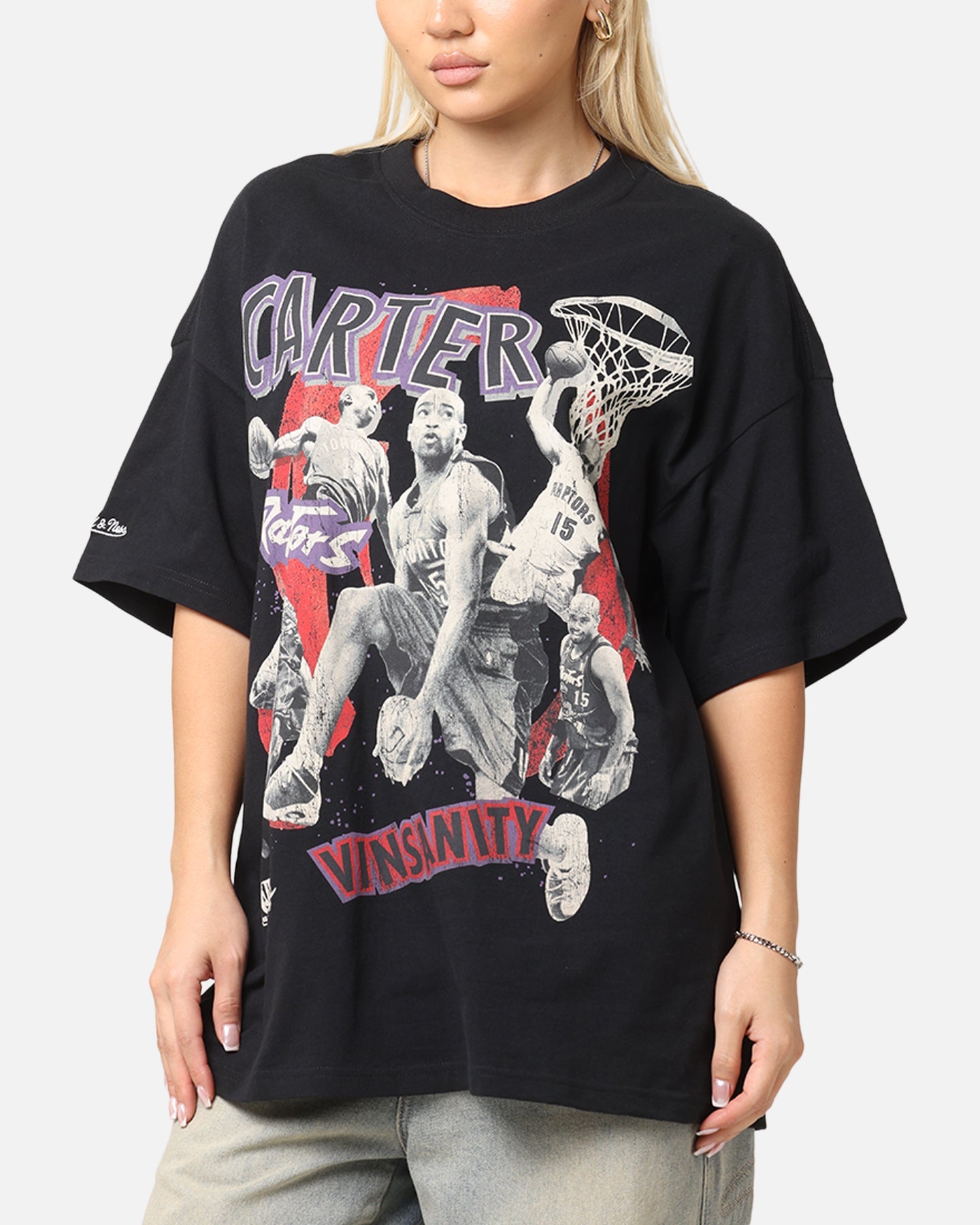 Mitchell & Ness Toronto Raptors Vince Carter Abstract Player T-Shirt Faded Black Style001