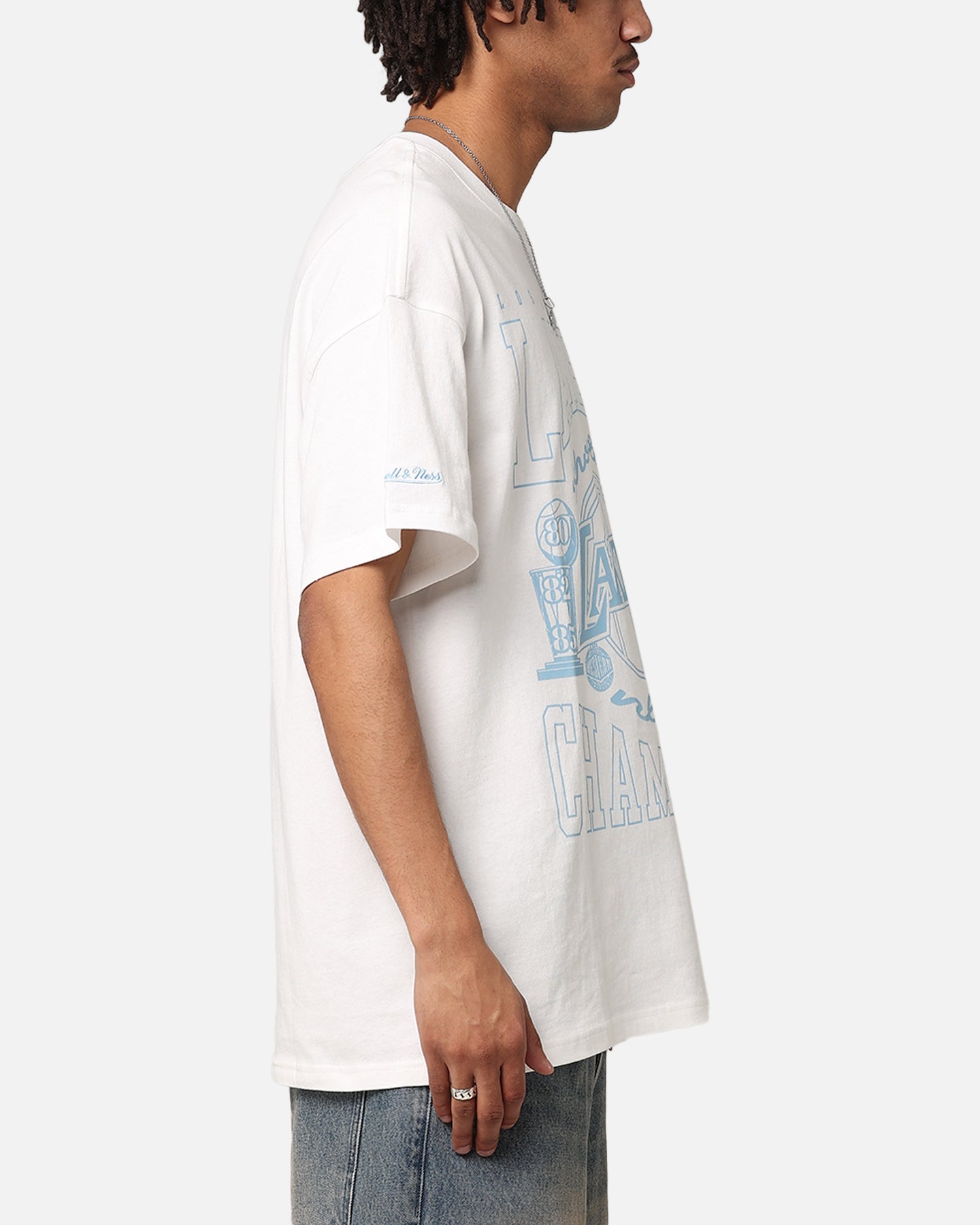 Mitchell & Ness Los Angeles Lakers World Champions T-Shirt Vintage White