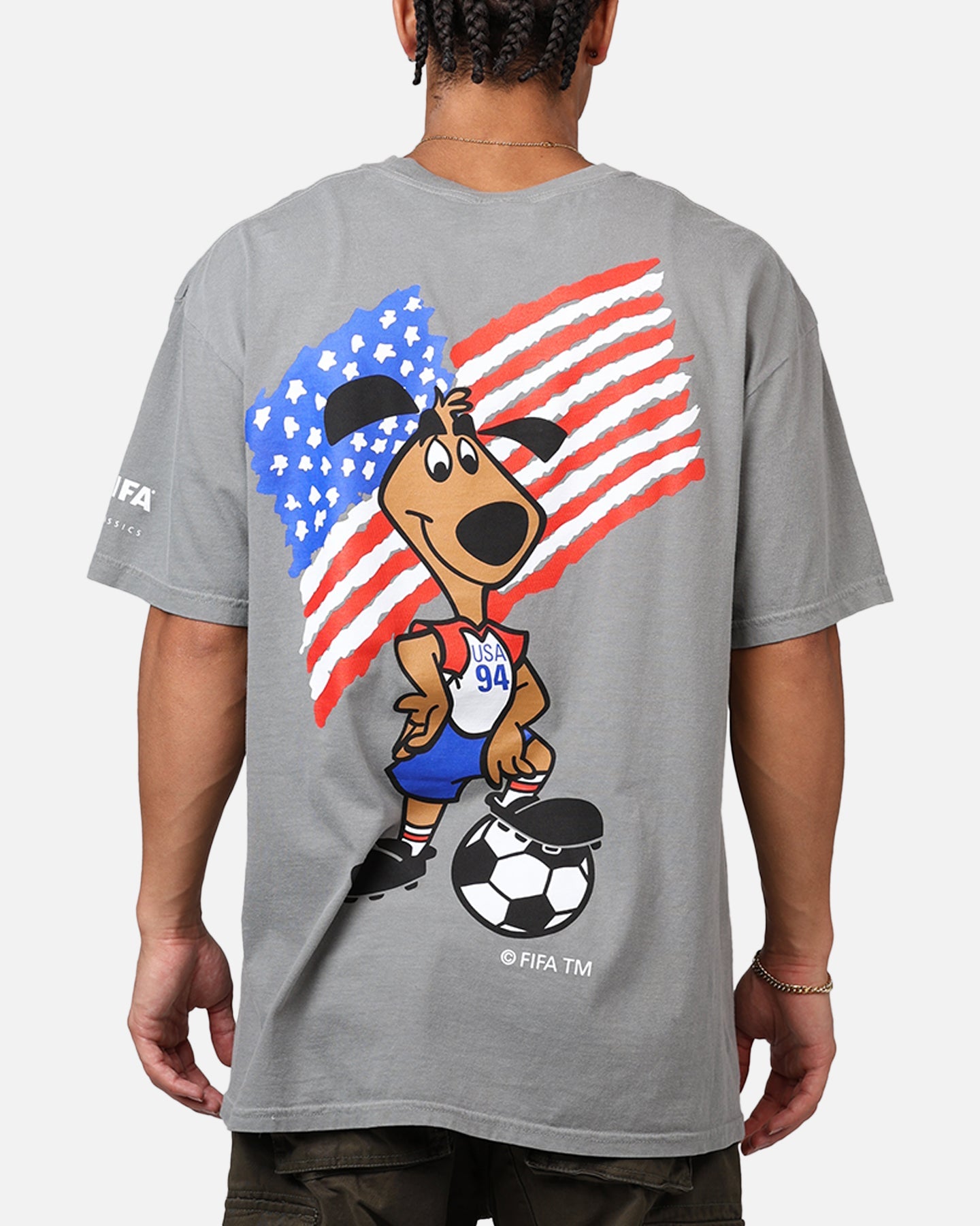 Fifa FIFA 1994 Mascot T-Shirt Washed Grey
