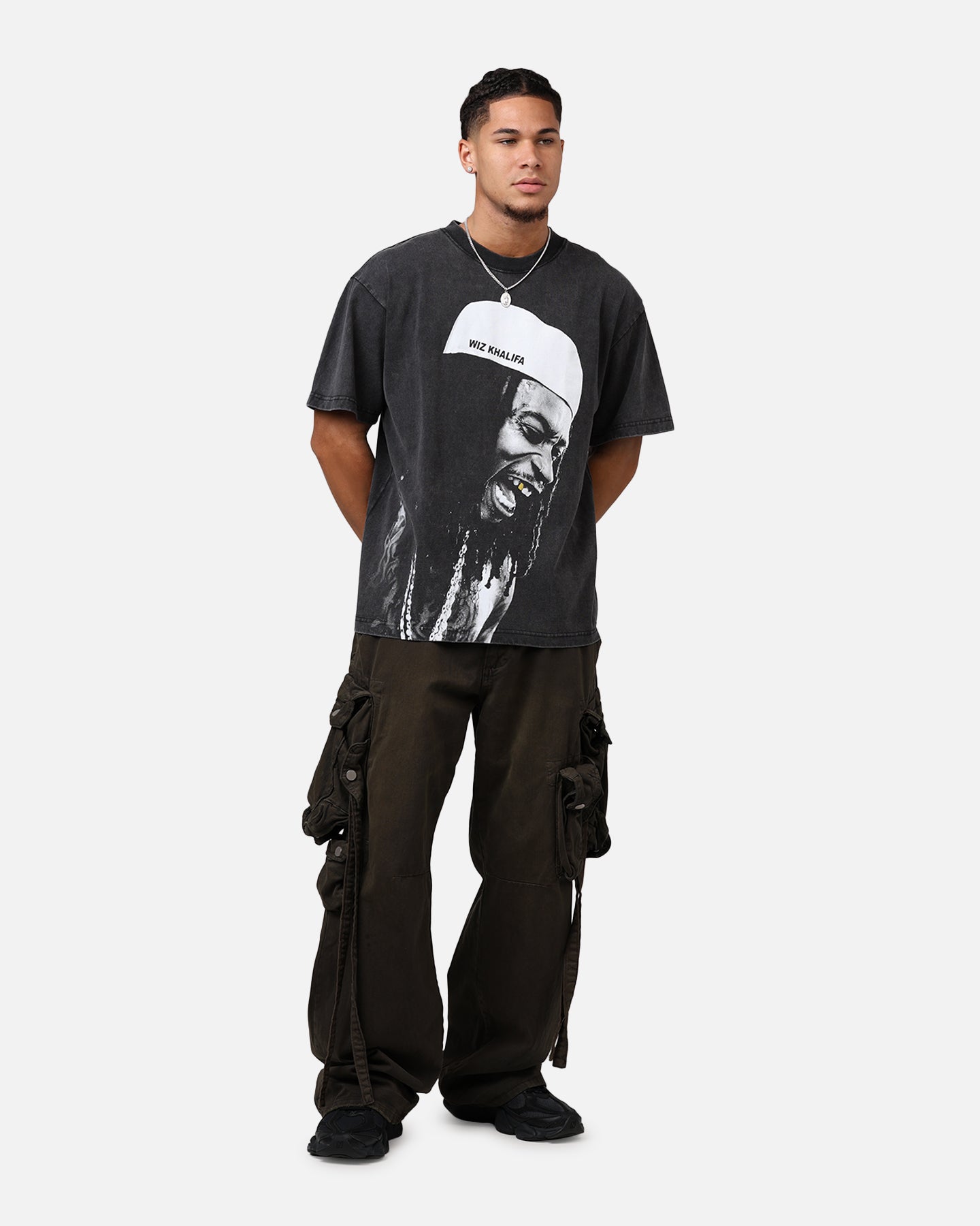 ID Supply Wiz Khalifa Big Laugh T-Shirt Washed Black