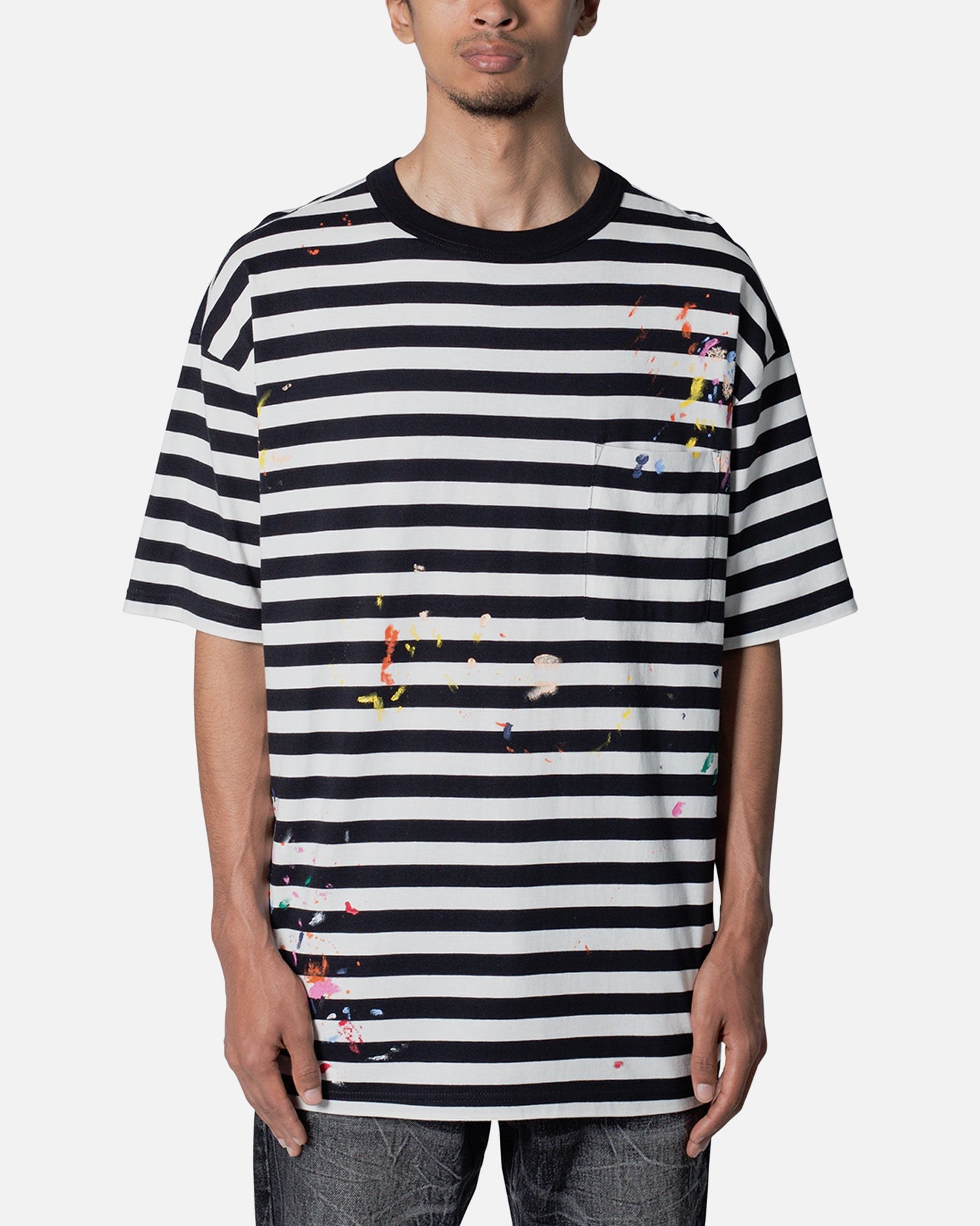 MNML Paint Splatter T-Shirt Black/White