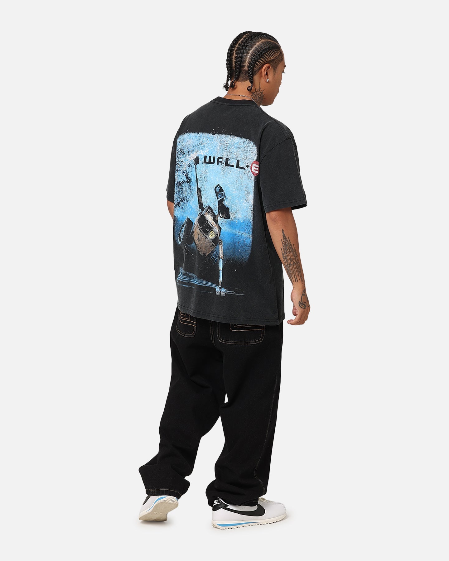 American Thrift X Pixar Wall.E Heavy T-Shirt Vintage Black