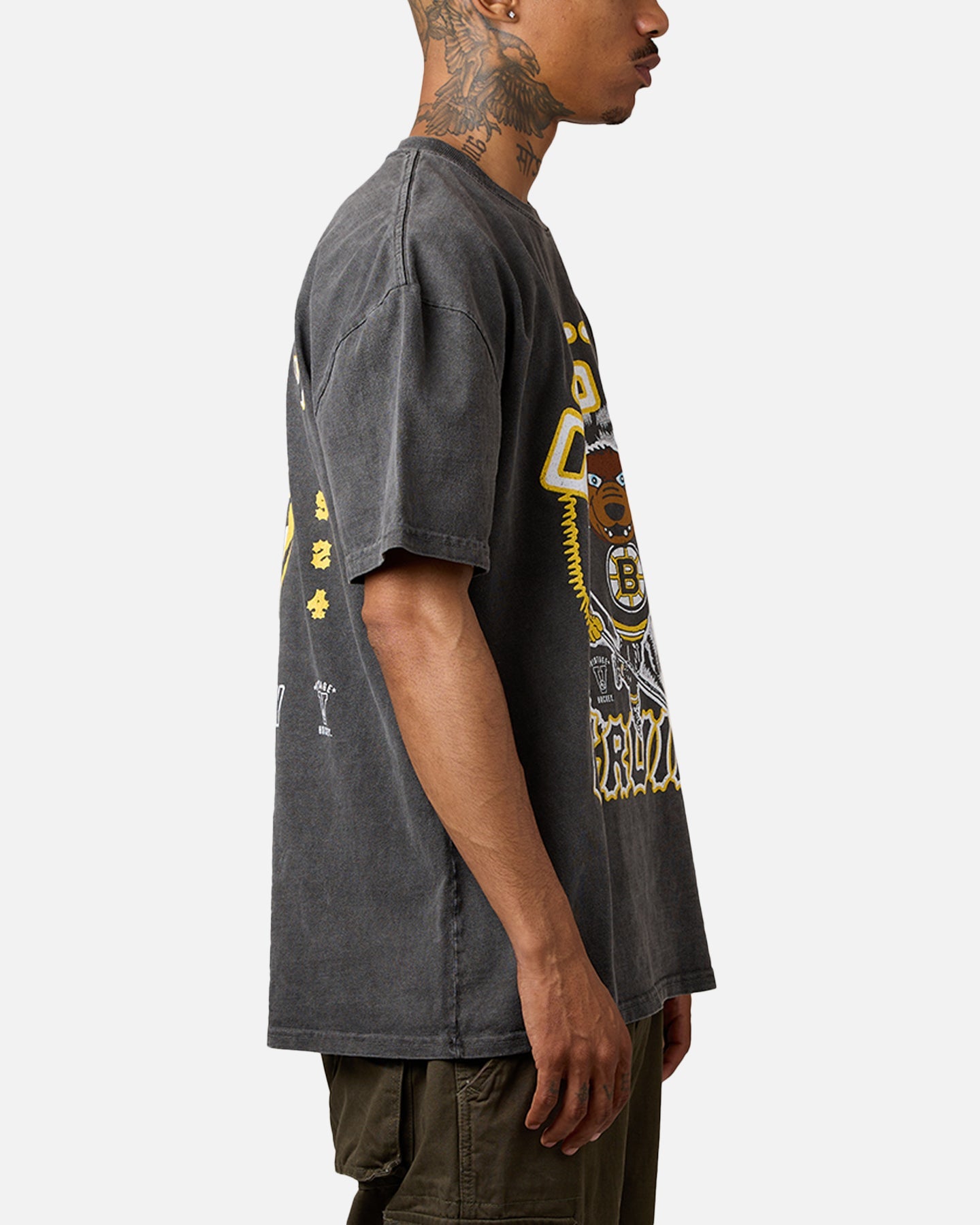 Culture Kings Boston Bruins Blades Heavyweight T-Shirt Black Wash