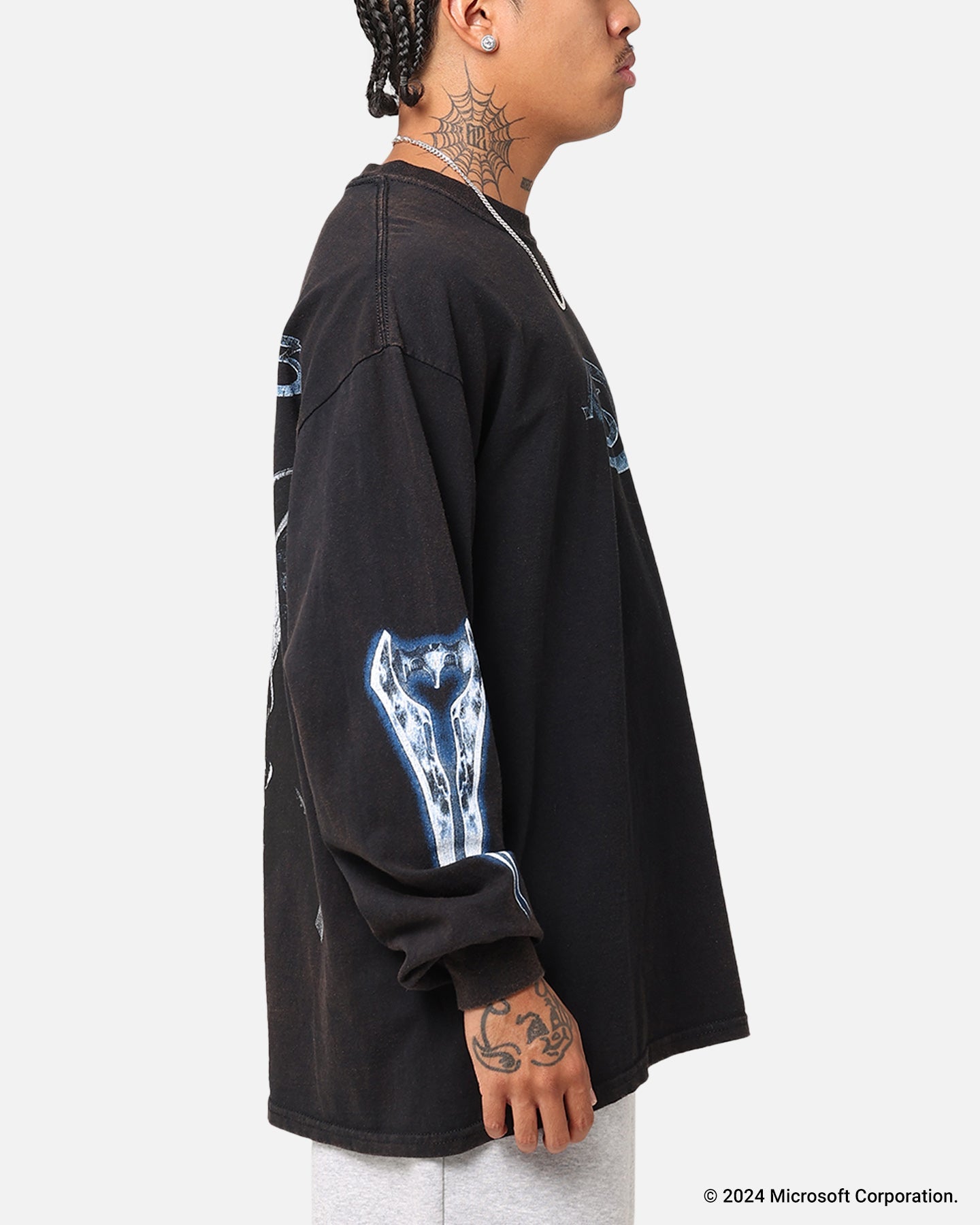 Goat Crew X Halo Halo Legendary Long Sleeve T-Shirt Black Wash