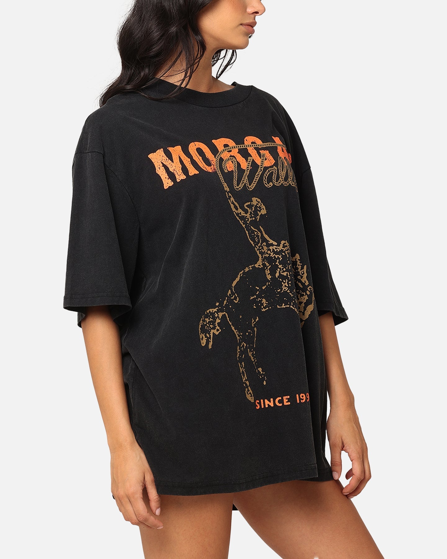 Morgan Wallen Cowboy T-Shirt Washed Black Style001
