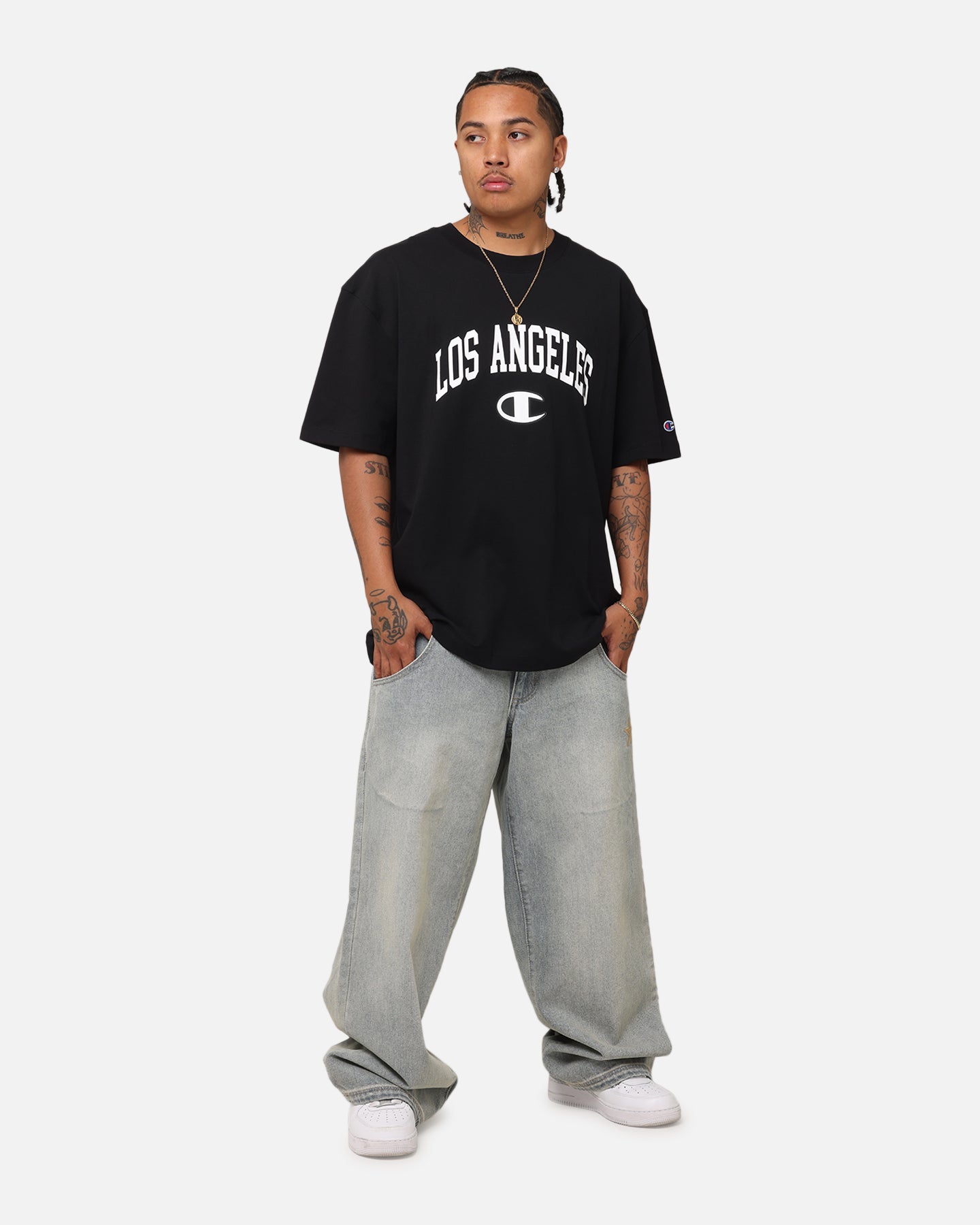 Champion Heritage Los Angeles Logo Graphic T-Shirt Black