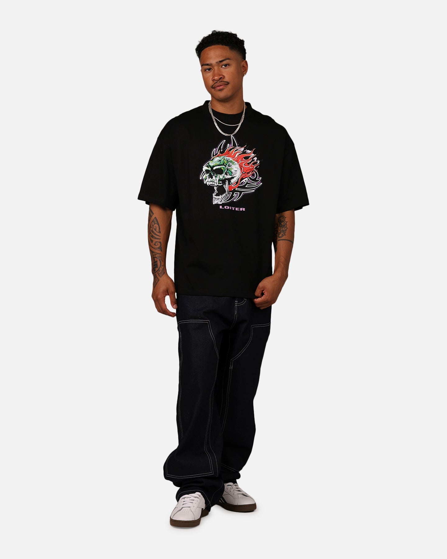 Loiter Rip N Dip T-Shirt Black