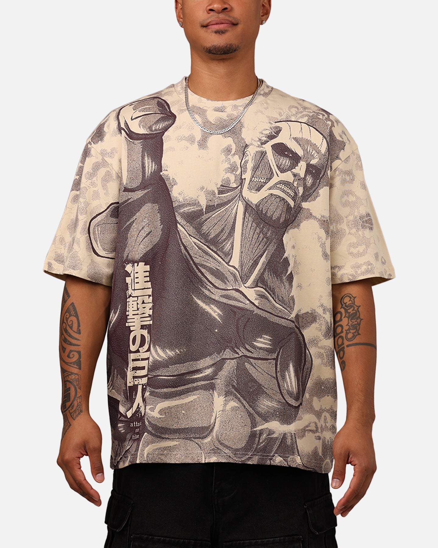 Hypland X Attack On Titan Colossal T-Shirt Chocolate