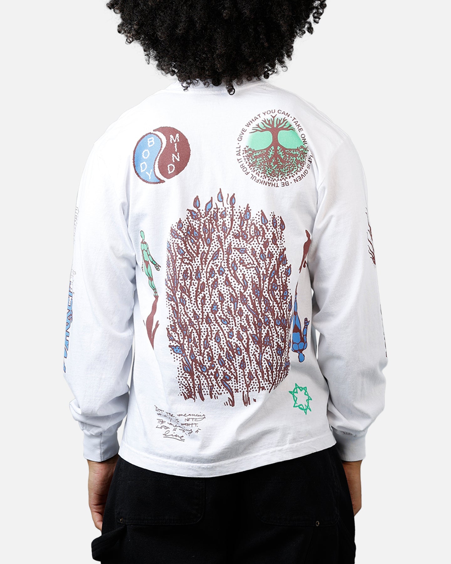Market Peace Practice Long Sleeve T-Shirt White