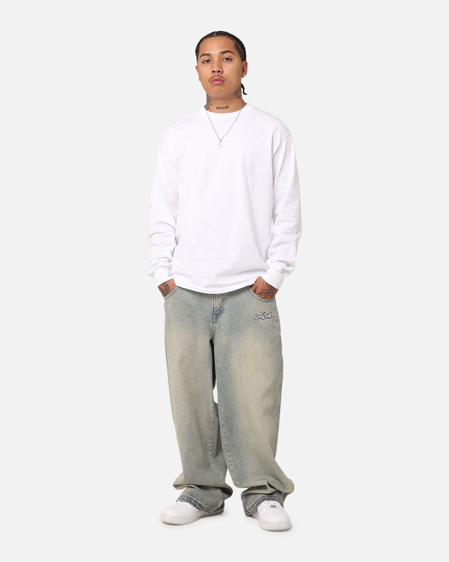 Culture Kings Long Sleeve T-Shirt White